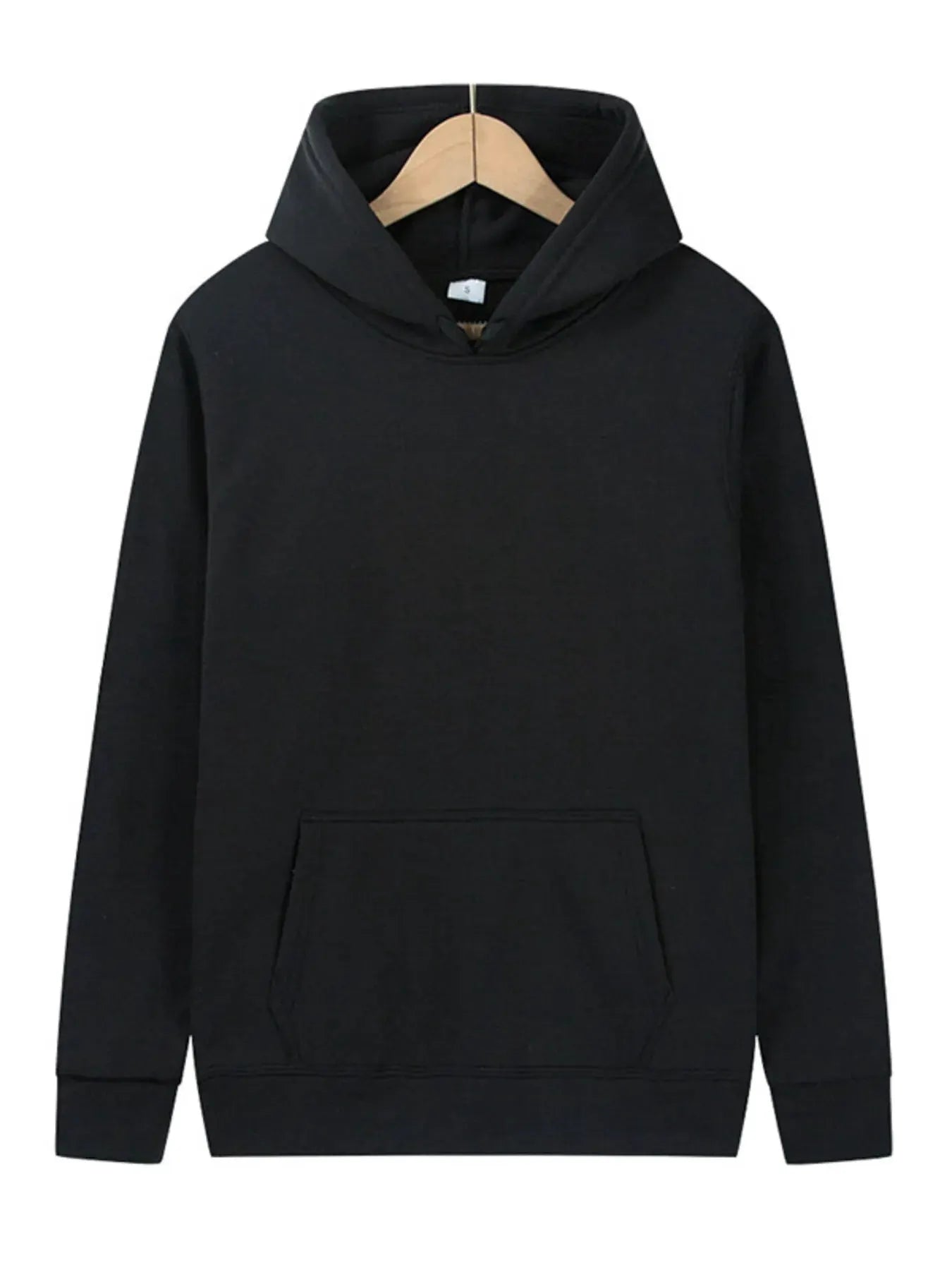 Men's Full Size Kangaroo Pocket Long Sleeve Hoodie Plus Size by Partner Label
