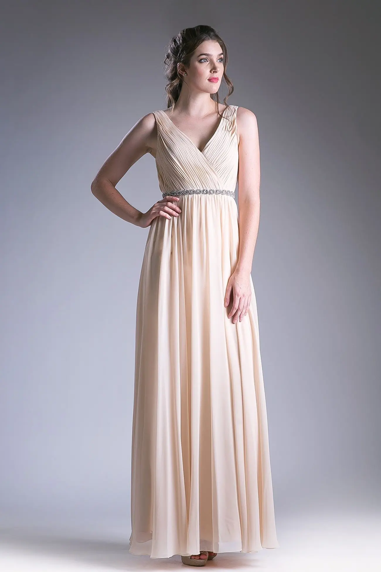 Beaded Belt Chiffon Empire Waist by Tux-USA