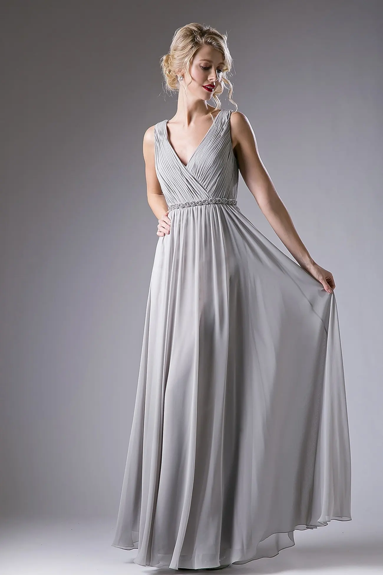 Beaded Belt Chiffon Empire Waist by Tux-USA
