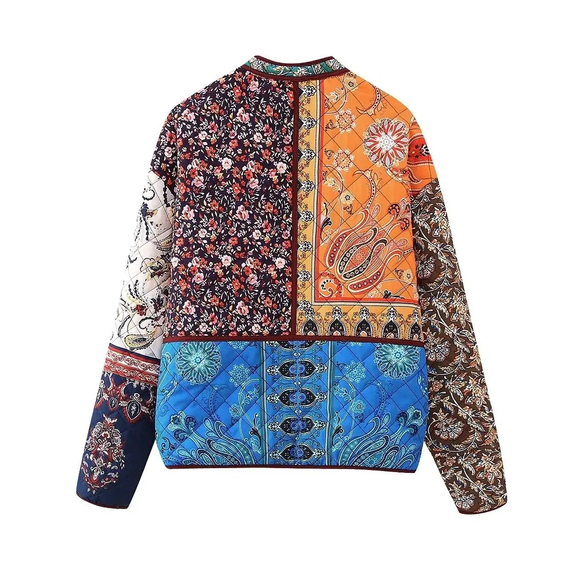 Women's Quilted Jacket Patchwork Paisley Floral BYMANYC ® New York CONTEMPORARY BOHO VIBRANT OUTERWEAR - New Collection by BYMANYC ® New York