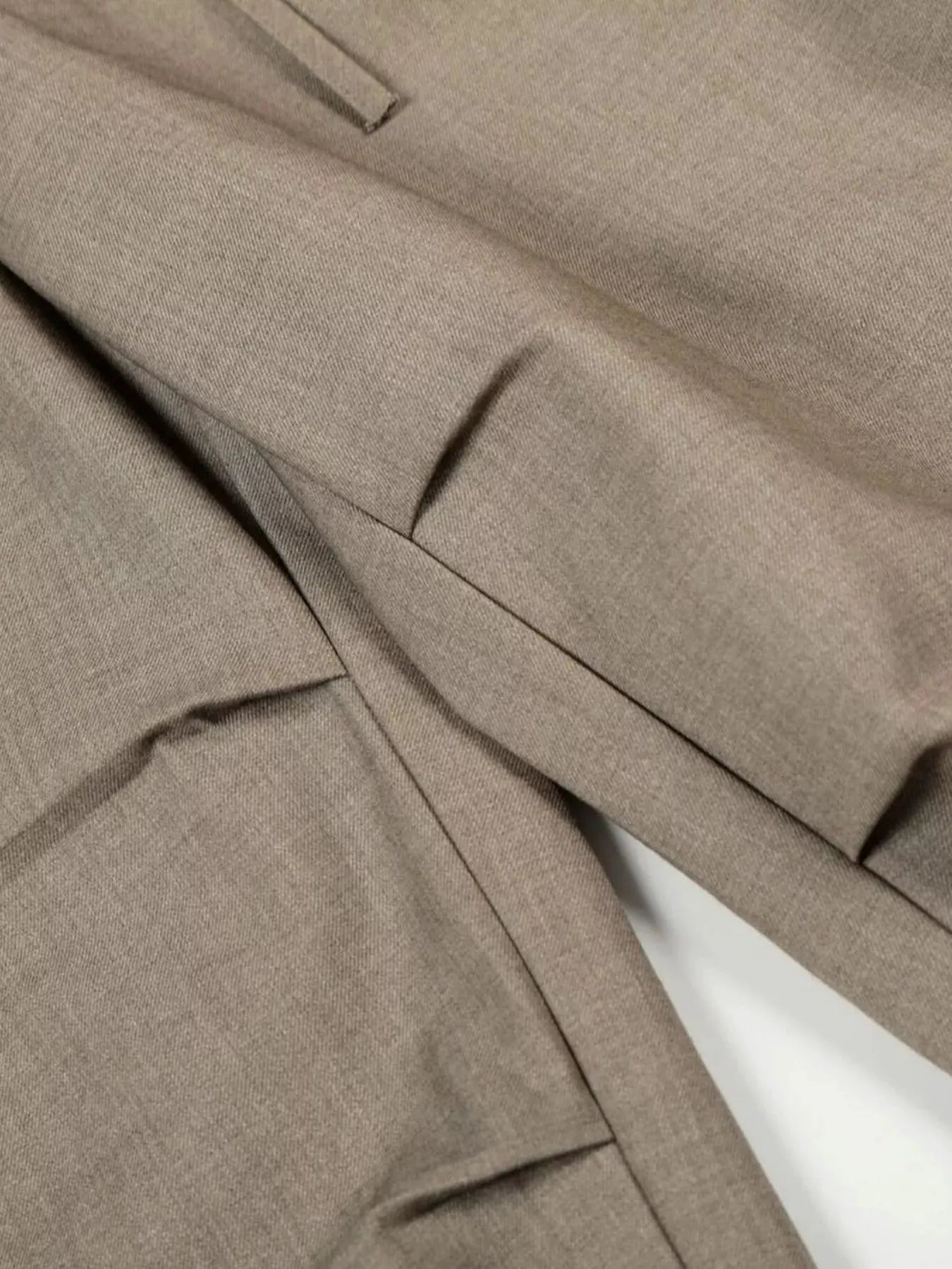 Men's Wide Leg Pleated Pants by Trendsi