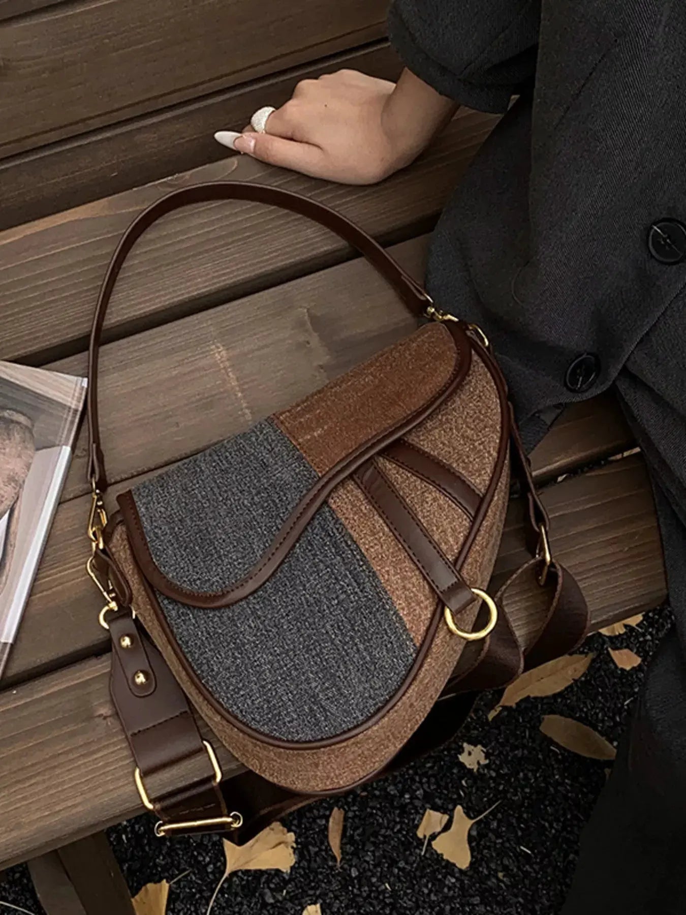 Adjustable Strap Crossbody Bag by Partner Label