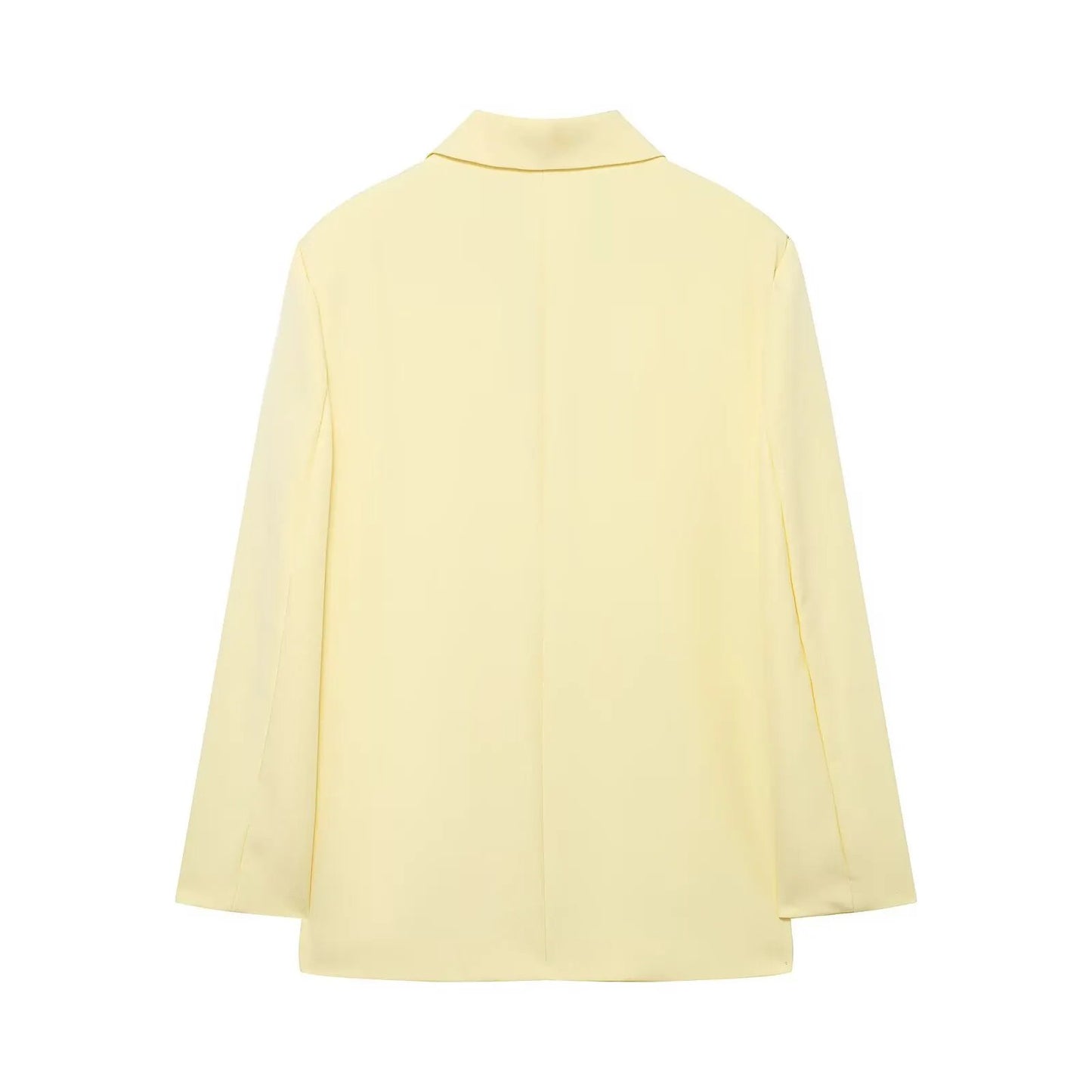 Women's Jacket Pastel Yellow Oversized Blazer BYMANYC ® New York WALL STREET LEMON SINGLE-BREASTED - New Collection by BYMANYC ® New York