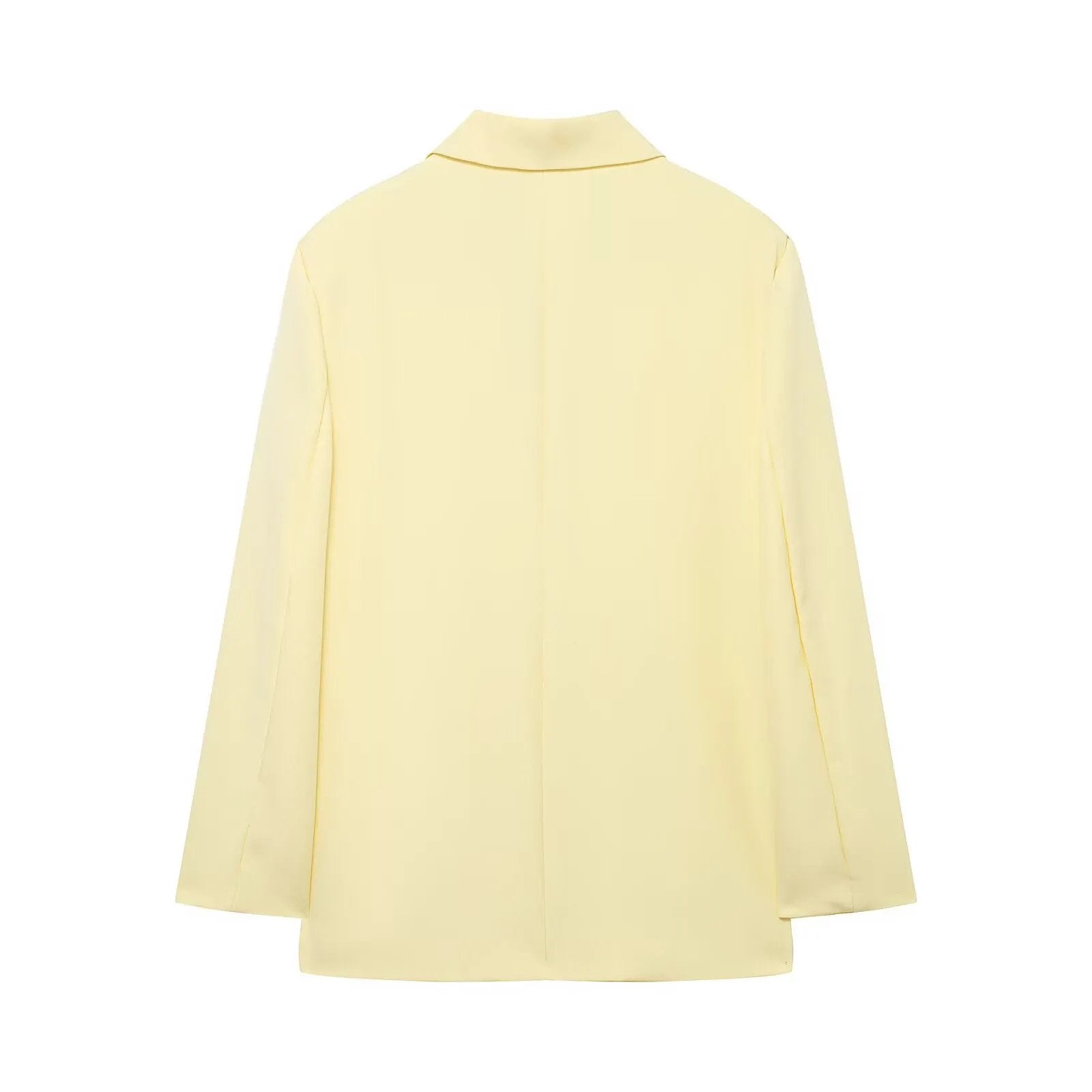Women's Jacket Pastel Yellow Oversized Blazer BYMANYC ® New York WALL STREET LEMON SINGLE-BREASTED - New Collection by BYMANYC ® New York