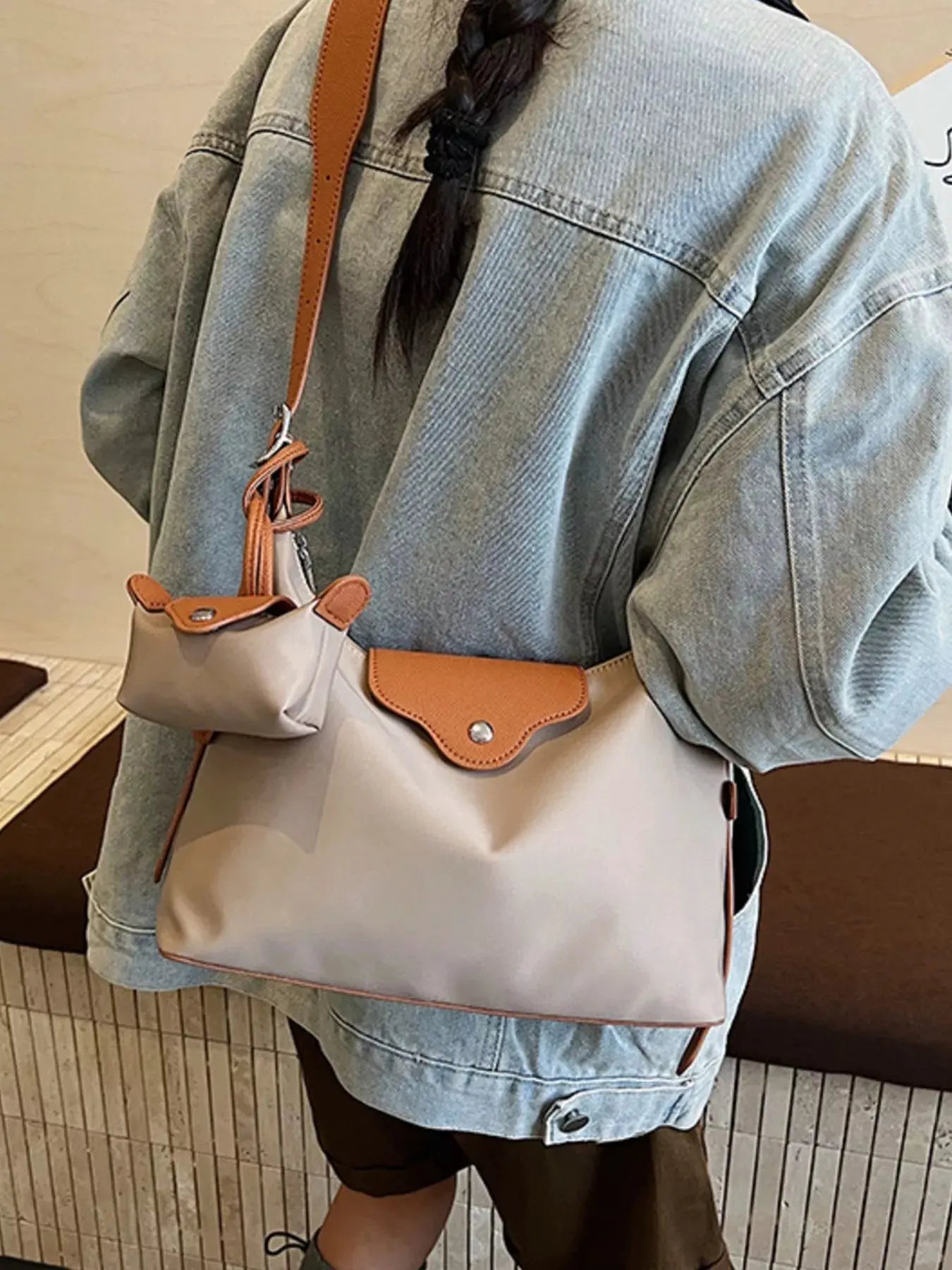 Hobo Crossbody Bag with Coin Purse by Partner Label