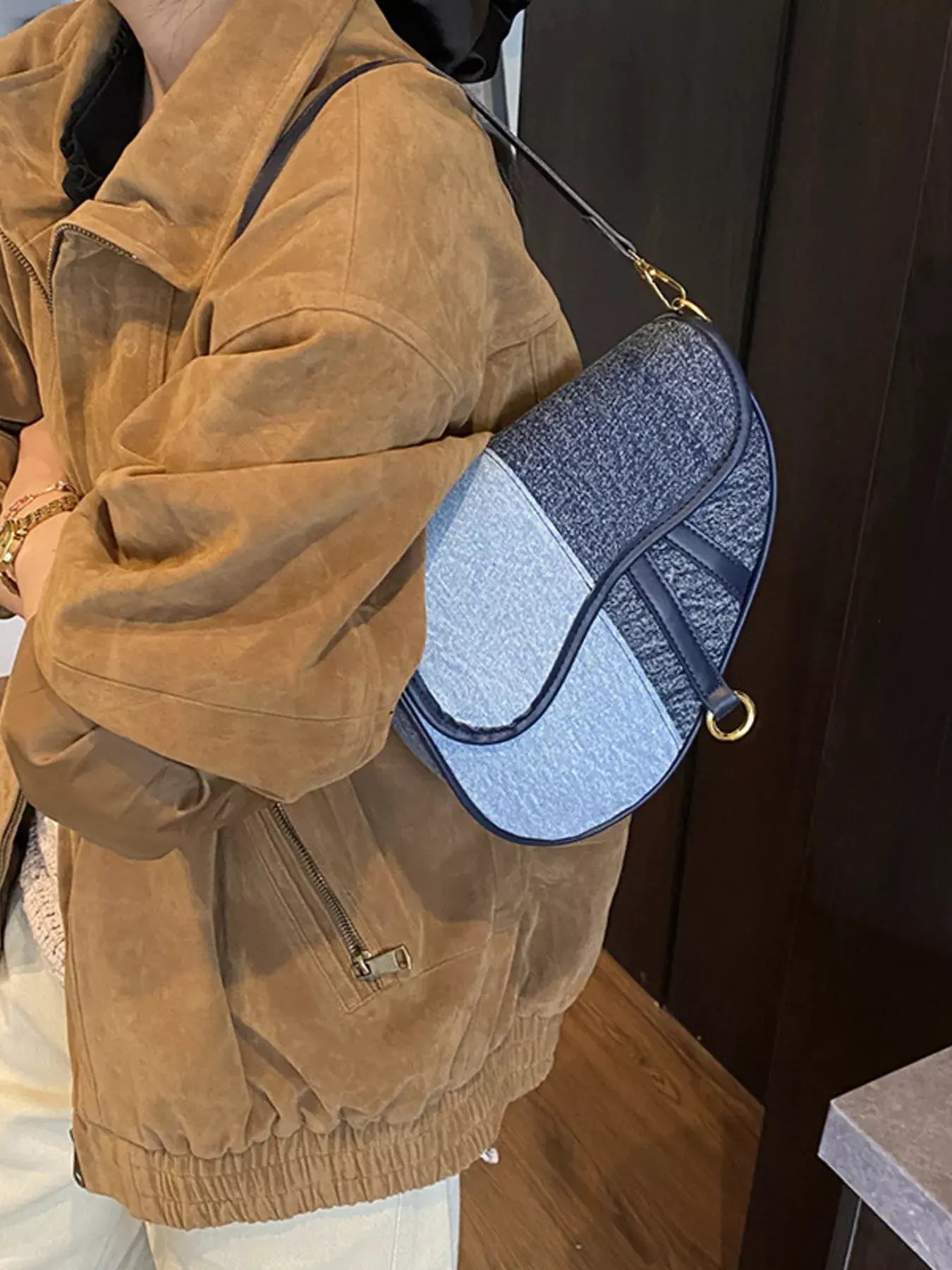 Adjustable Strap Crossbody Bag by Partner Label