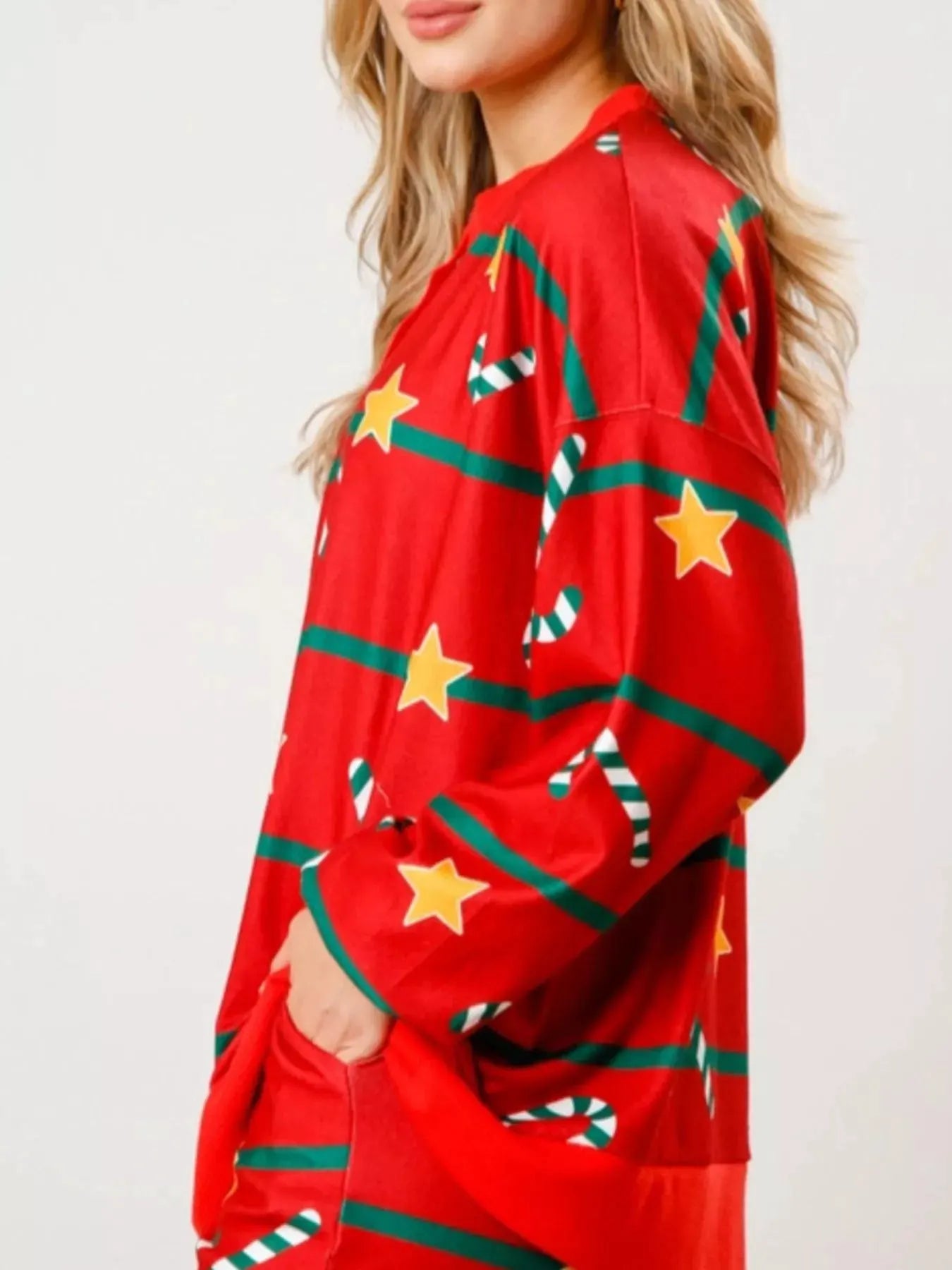 Christmas Long Sleeve Top and Pants Lounge Set by Partner Label