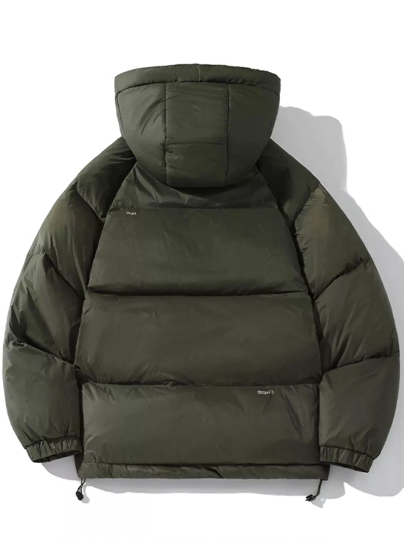 Men's Plus Size Hooded Lightweight Puffer Jacket by Partner Label