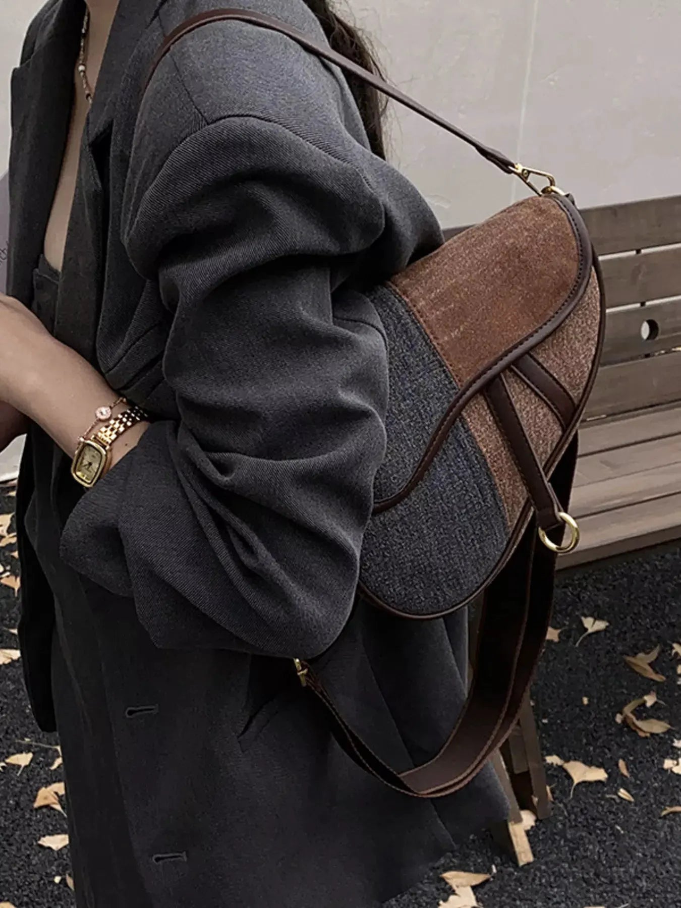 Adjustable Strap Crossbody Bag by Partner Label
