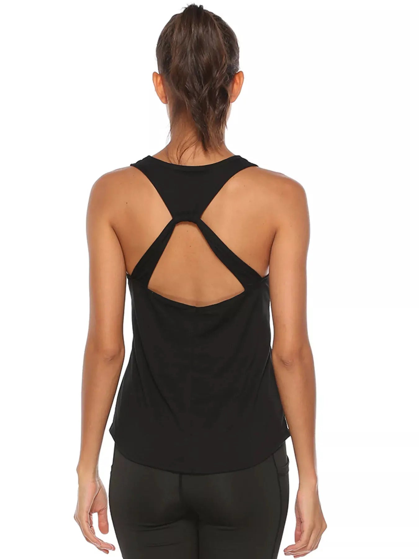 Lightweight Crisscross Active Tank by Trendsi