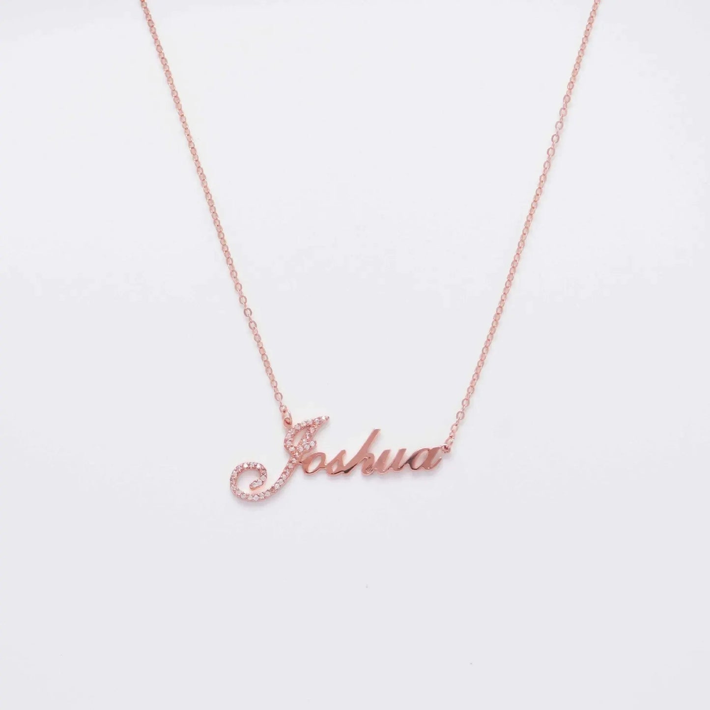 Full Silver Diamond Pendant Necklace - diamond necklace by Maiden-Art