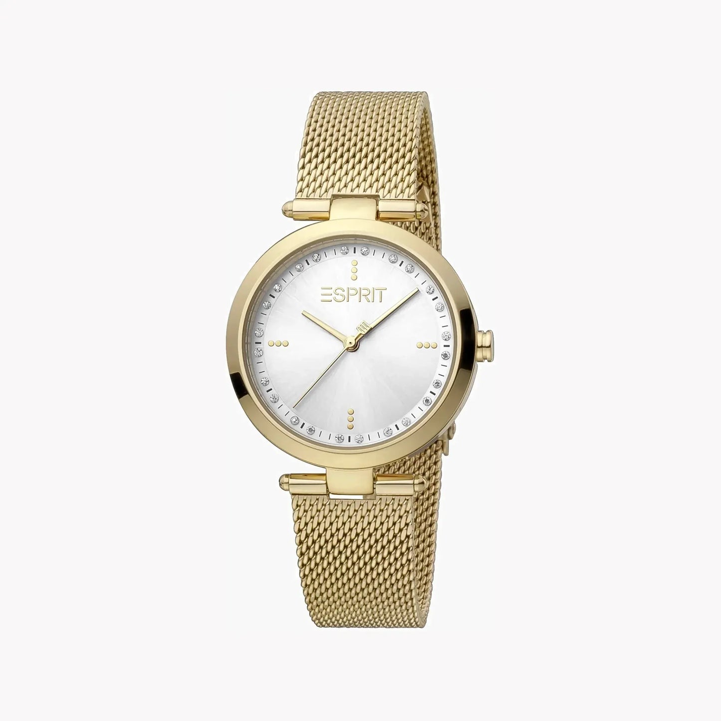 Esprit Women's Gold Stainless Steel Watch, Silver Dial | Es1g133m0045 by ESPRIT