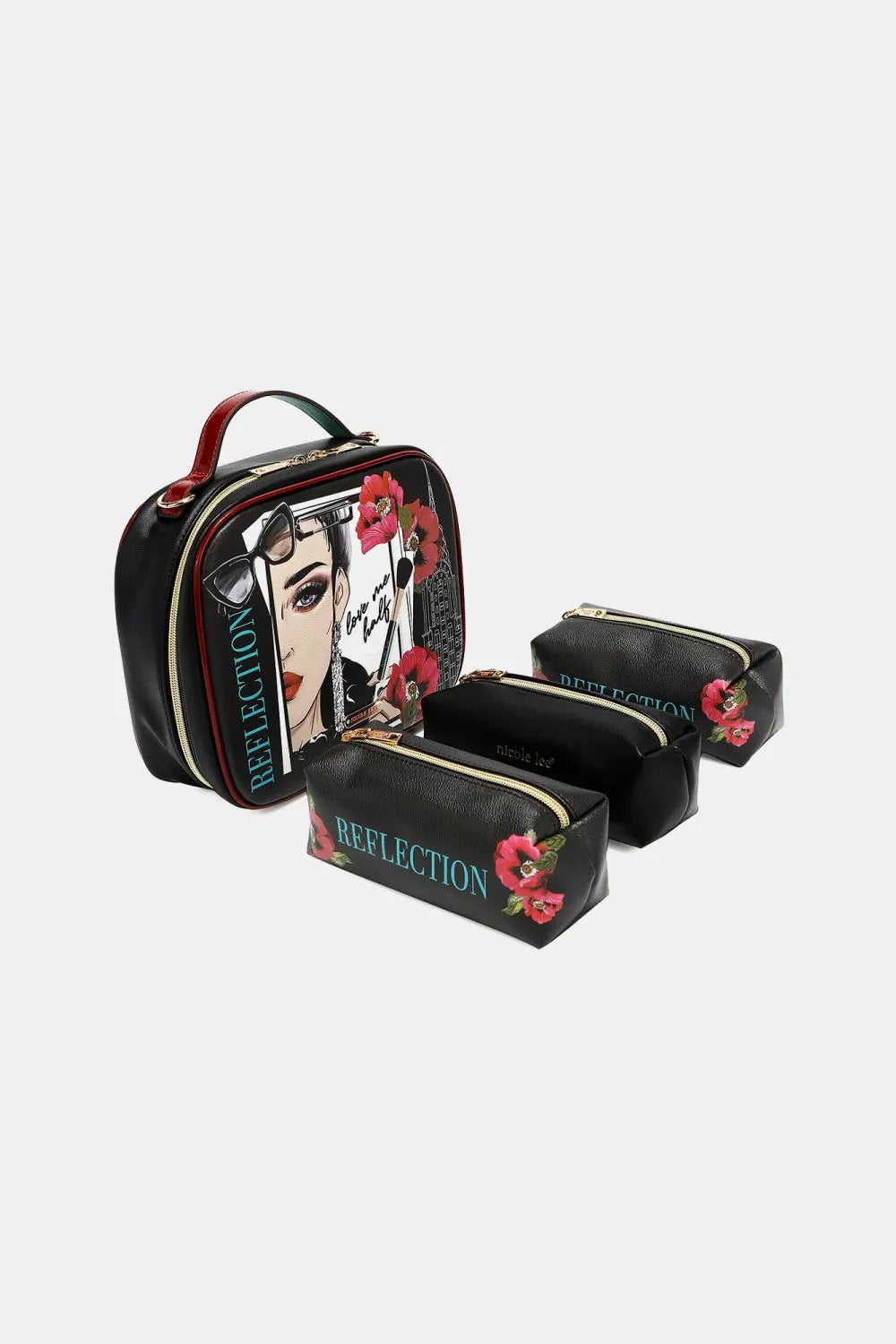 Nicole Lee USA Printed Handbag with Three Pouches by Nicole Lee USA