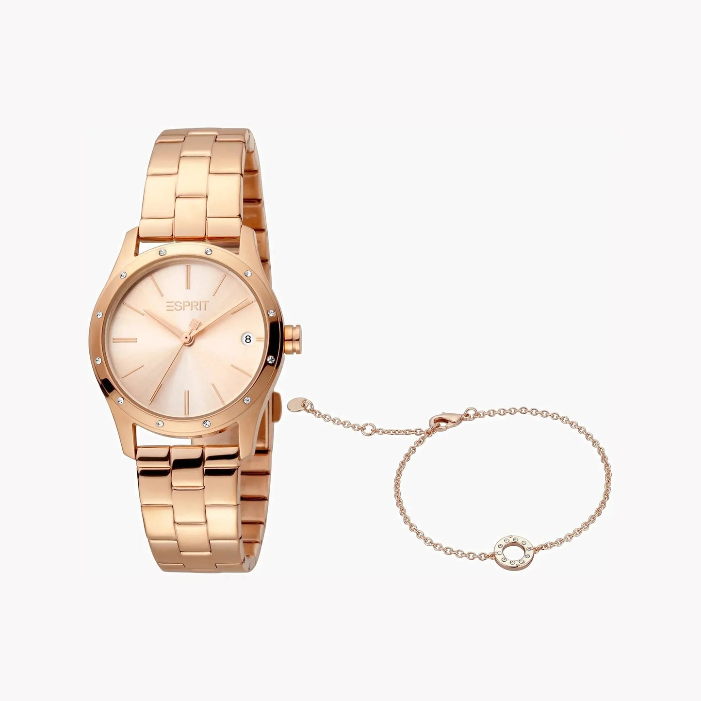 Esprit Women's Rose Gold Watch, Stainless Steel Band | Es1l121m0065 by ESPRIT