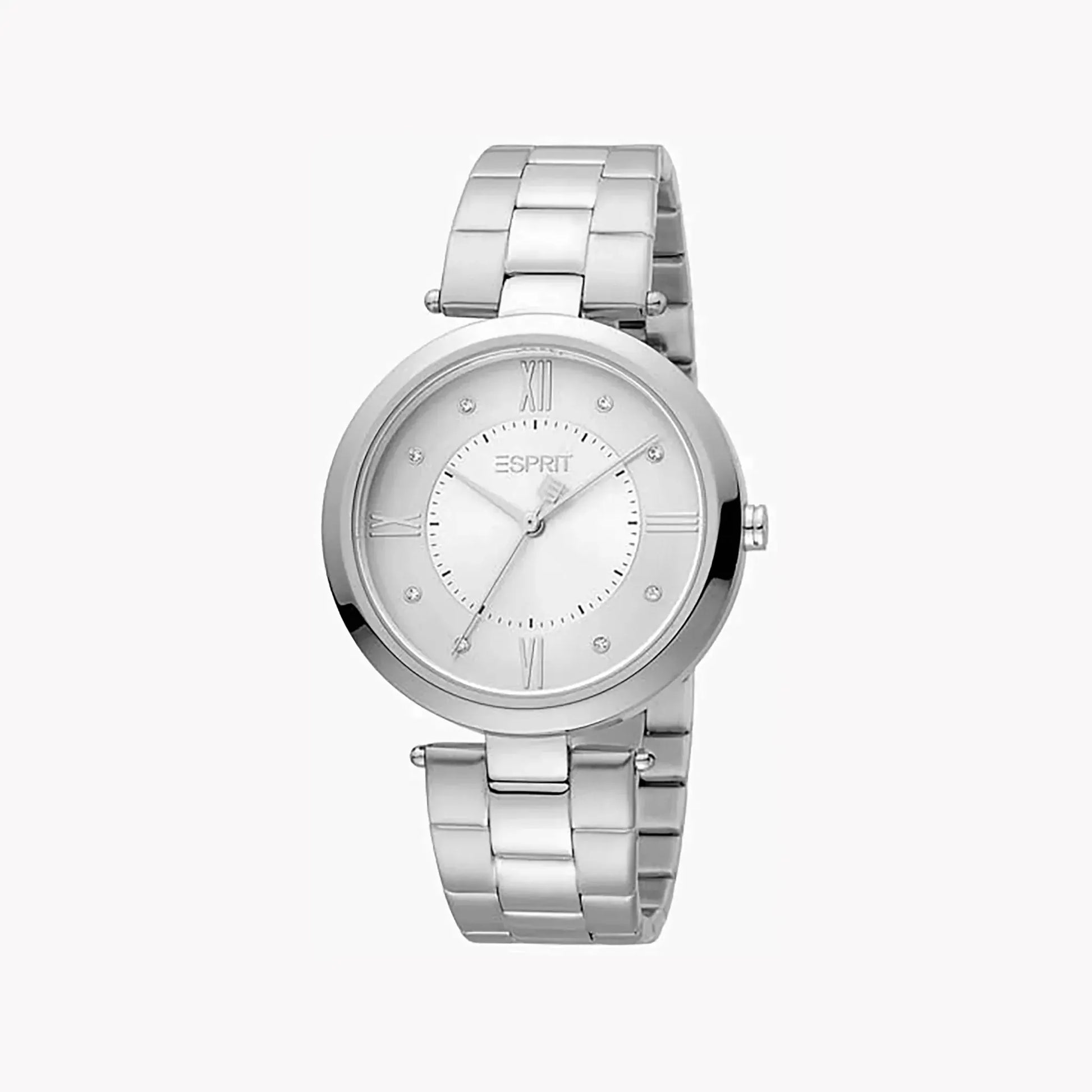Esprit Women's Silver Stainless Steel Watch, Silver Dial | Es1l196m0035 by ESPRIT