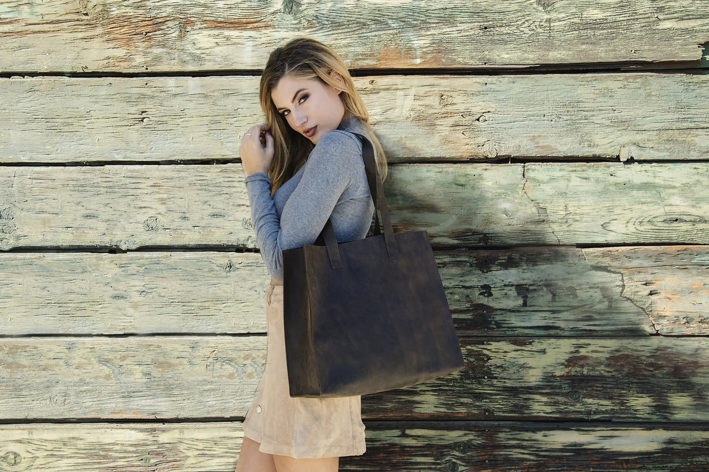 Raw Edge Tote by Kiko