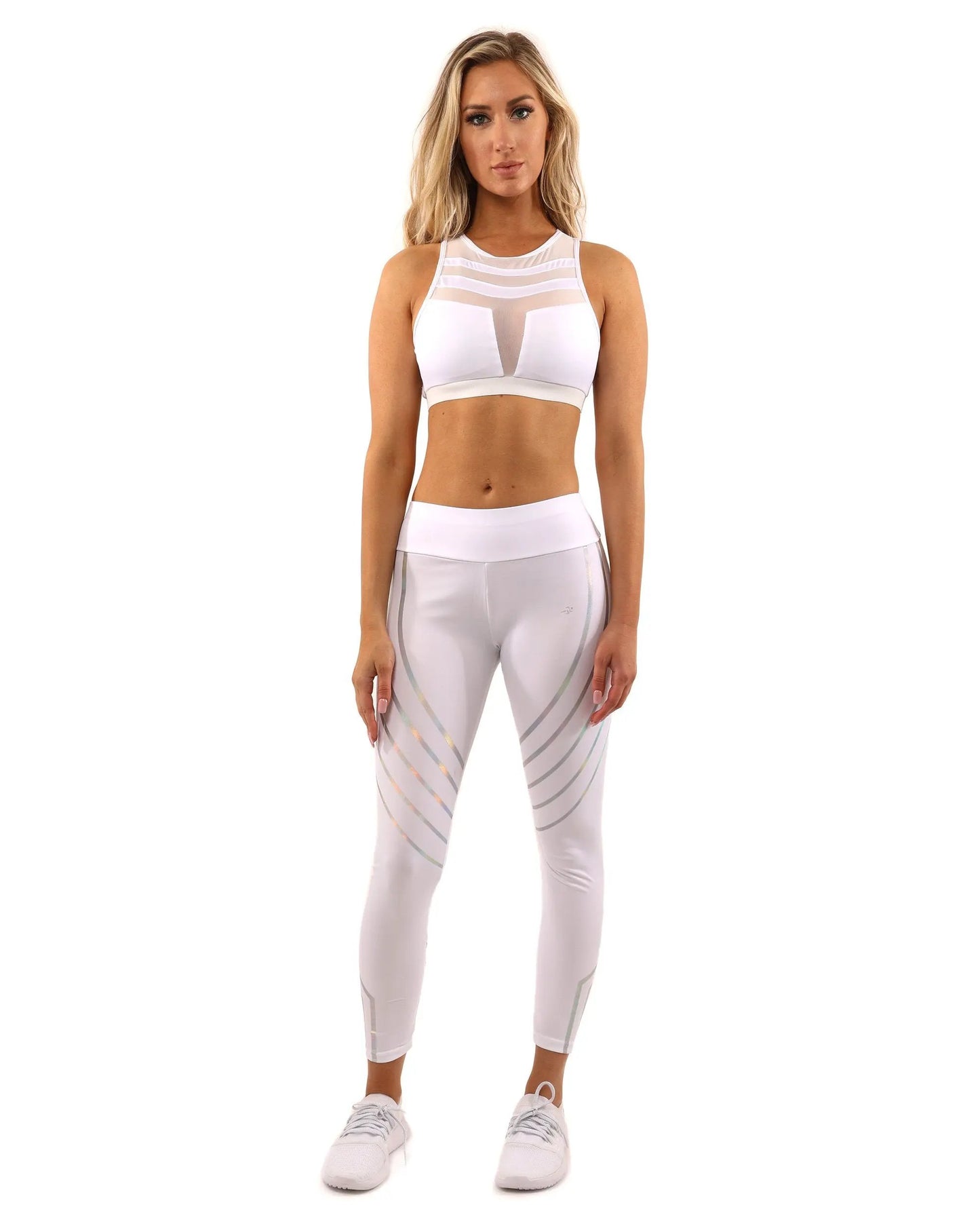 Laguna Set - Leggings & Sports Bra - White by Savoy Active