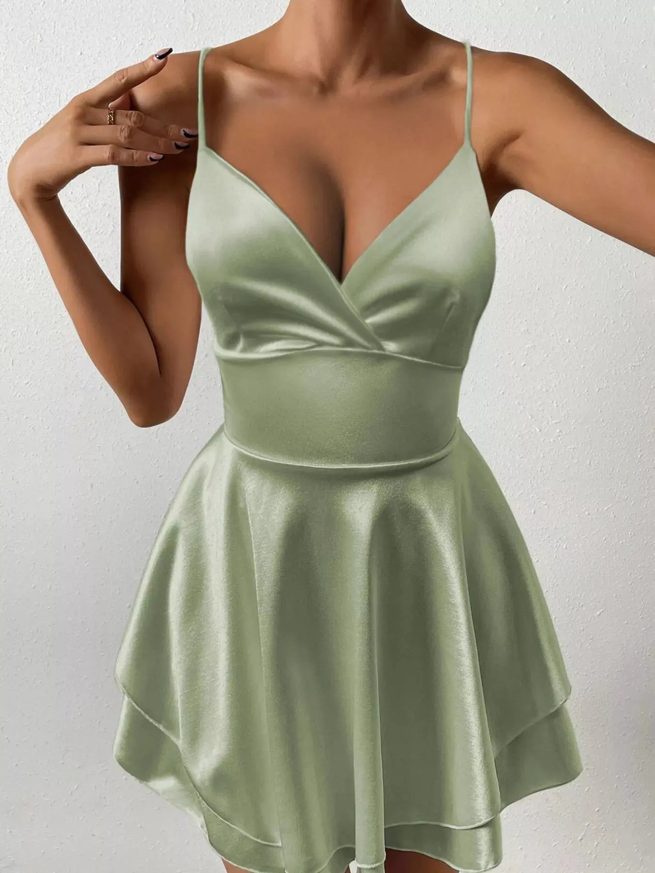 Tie Back Layered Cami Dress by Partner Label