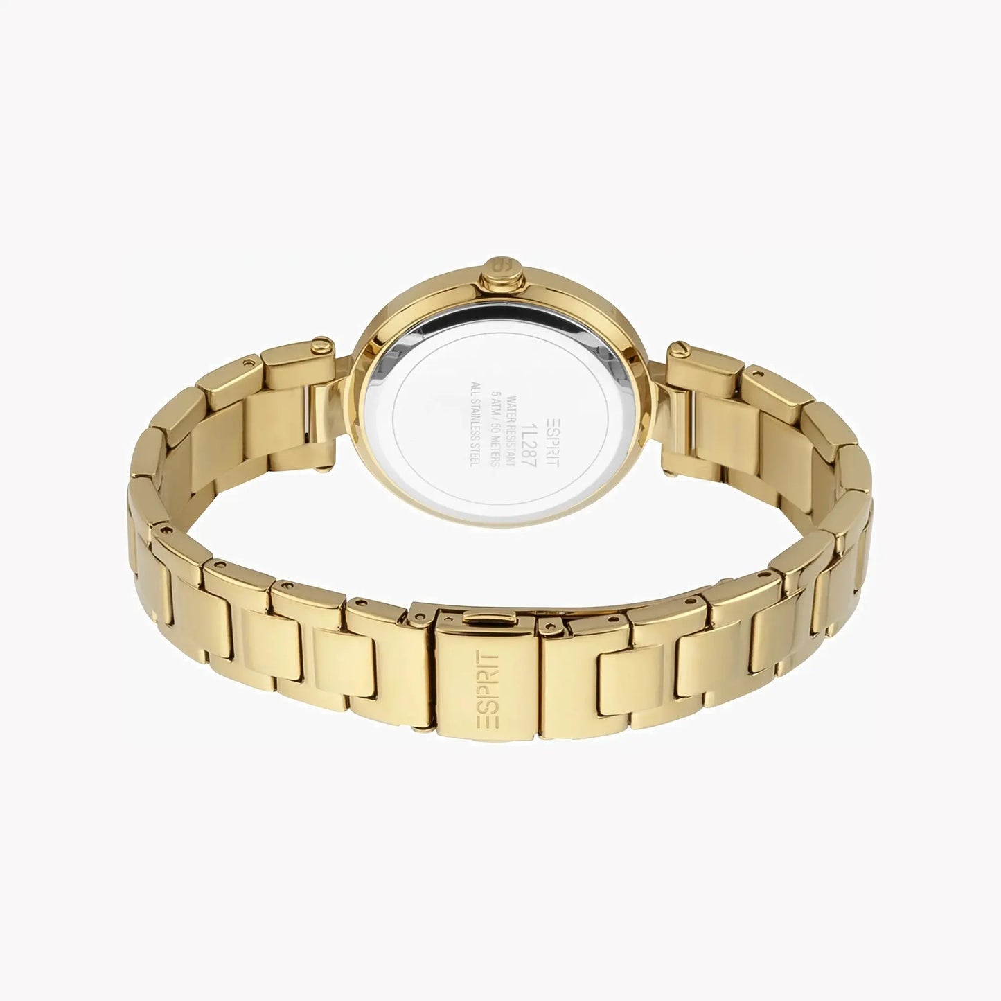 Esprit Women's Gold Stainless Steel Watch, Silver Dial | Es1l048m0015 by ESPRIT
