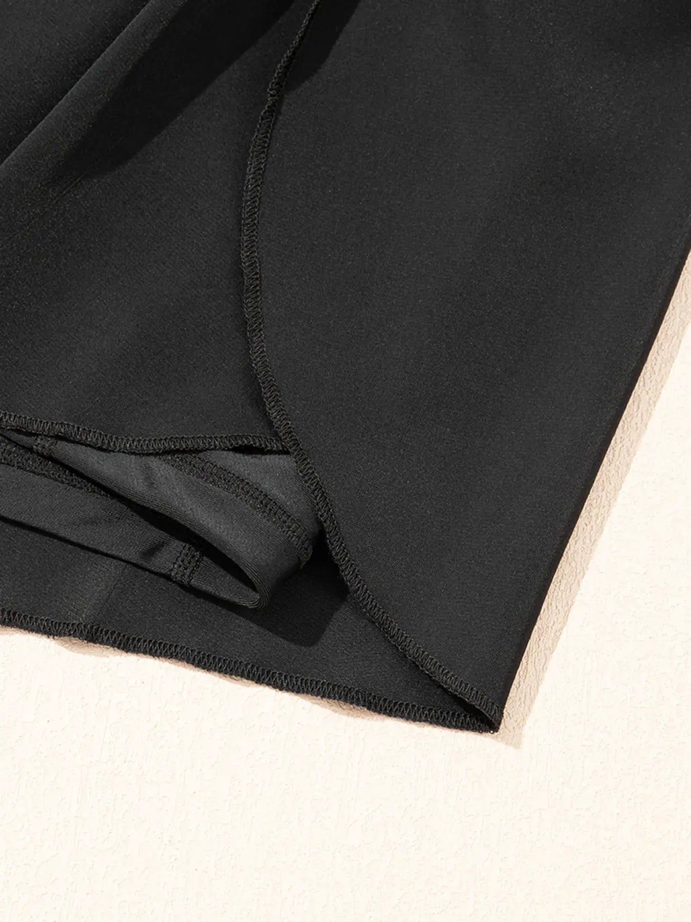 High Waisted Drawstring Swim Shorts by Partner Label