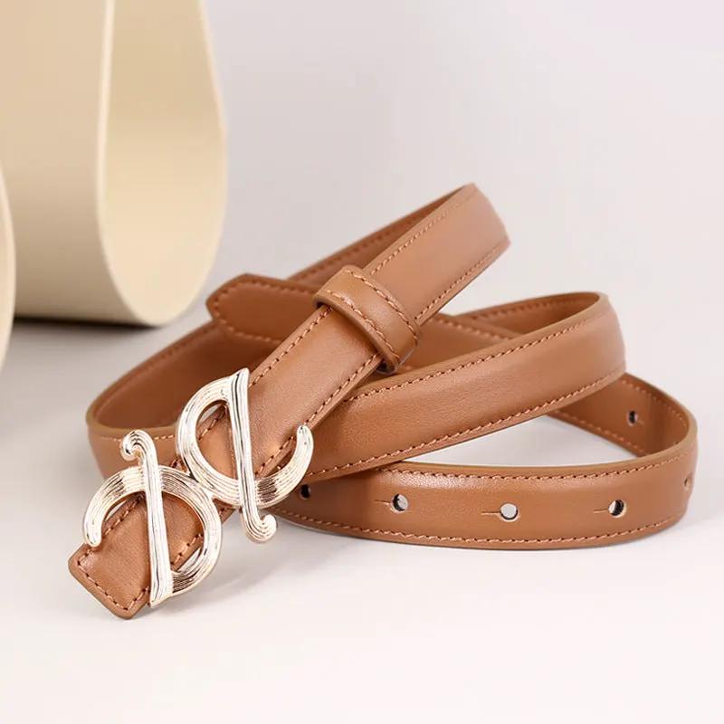Buckle Leather Belt by Trendsi