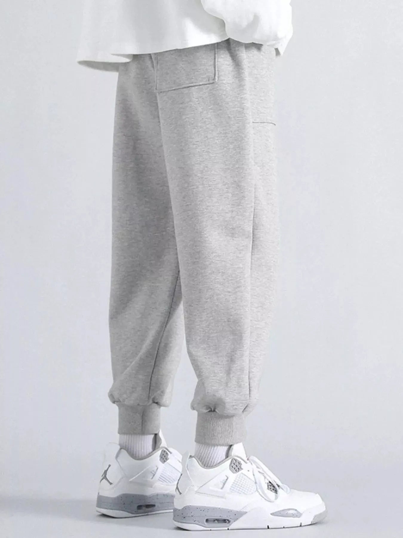Men's Plus Size Casual Loose Fit Joggers by Partner Label