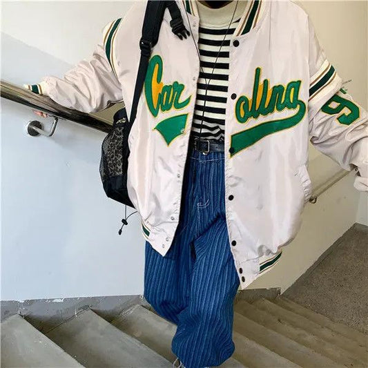 Vintage Harajuku Jacket Hip Hop Loose Jacket Women by Maiden-Art