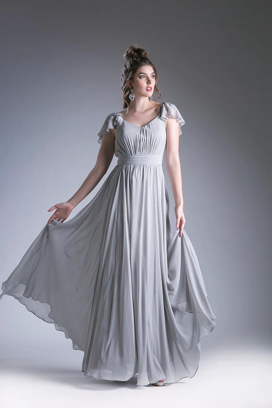 Empire Waist Chiffon Dress by Tux-USA