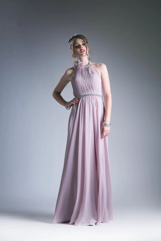 A-line dress with halter neckline by Tux-USA