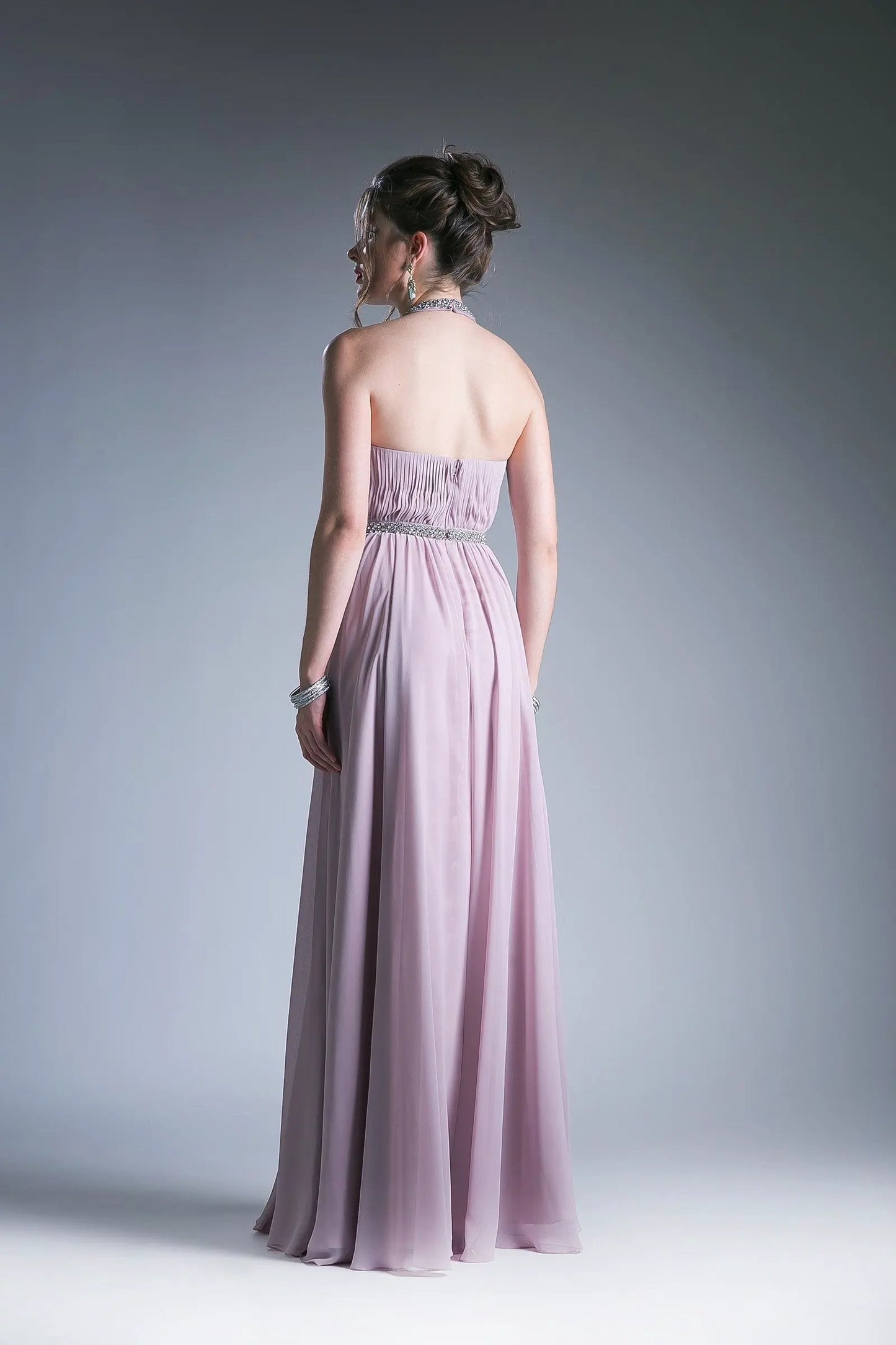 A-line dress with halter neckline by Tux-USA