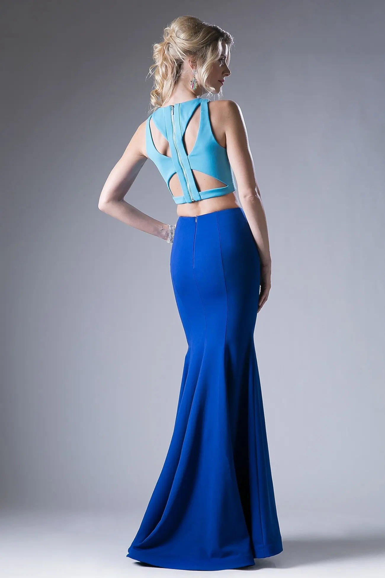 Two-Piece Dress Cropped Top Body-Hugging Silhouette For Any Occasion by Tux-USA