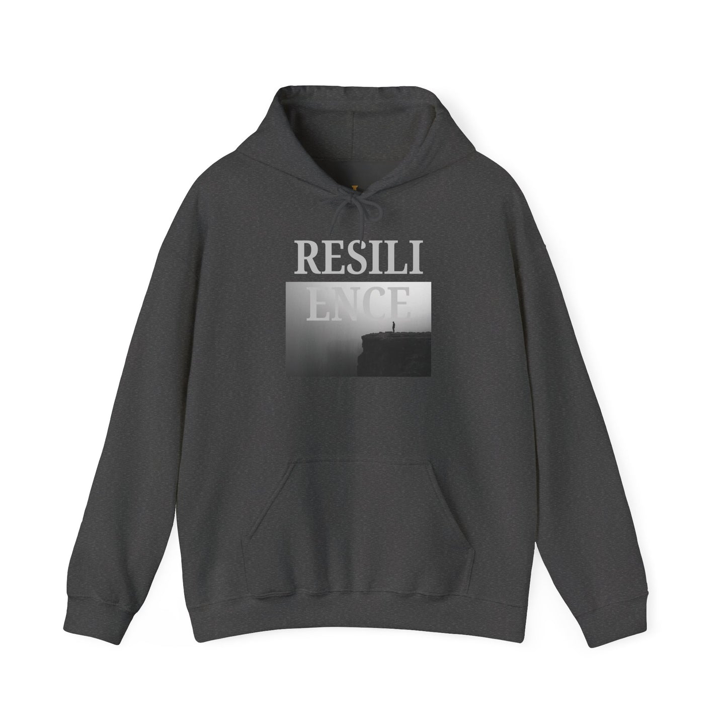 Resilience Hoodie — Minimalist Monochrome Photo Pullover