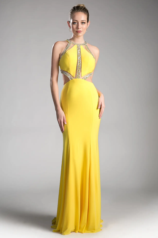 Beaded Stretch Knit Sheath Dress by Tux-USA