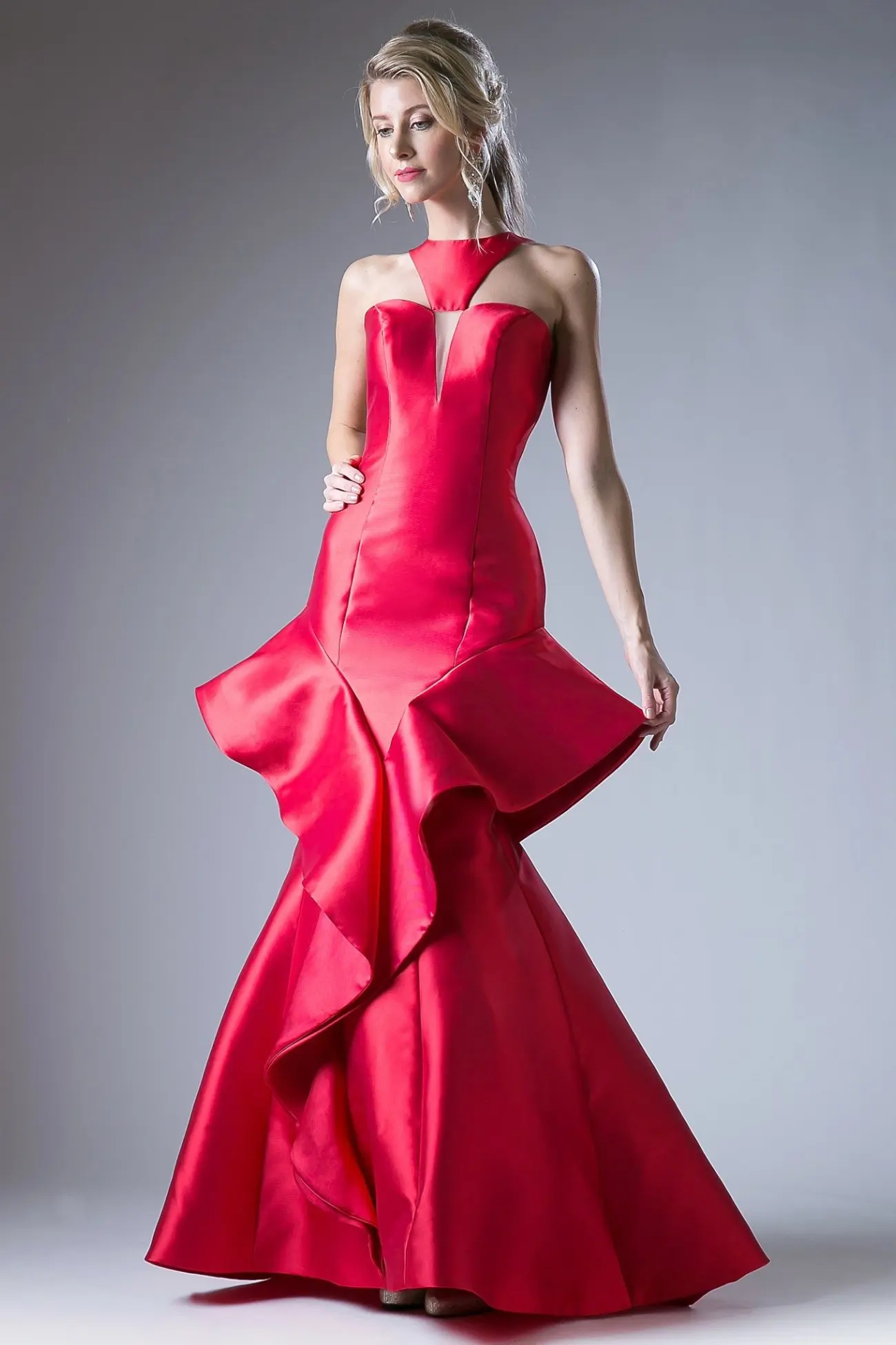 Mermaid Gown with a Deep Back Cutout by Tux-USA