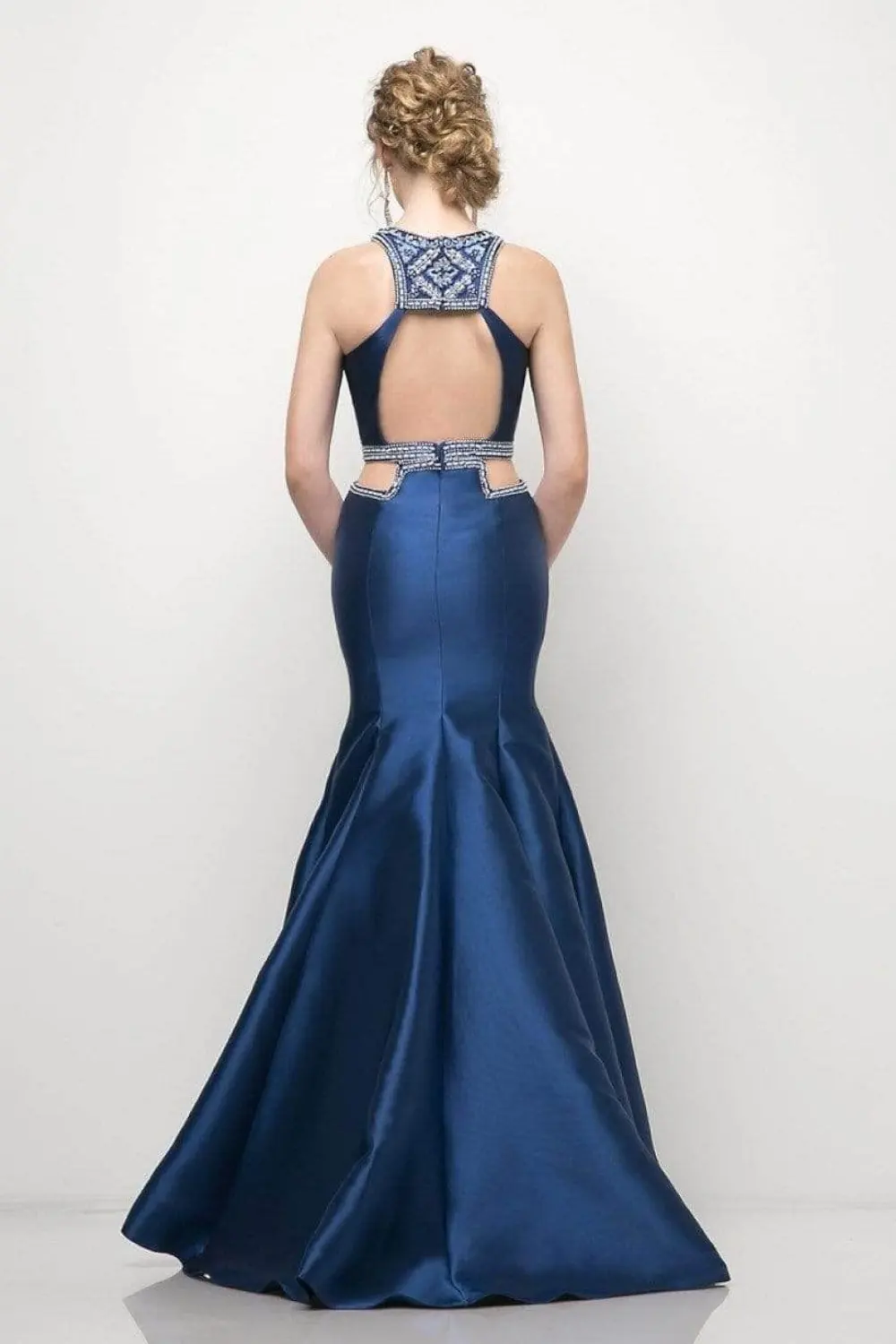 Halter Mermaid Mikado Gown by Tux-USA