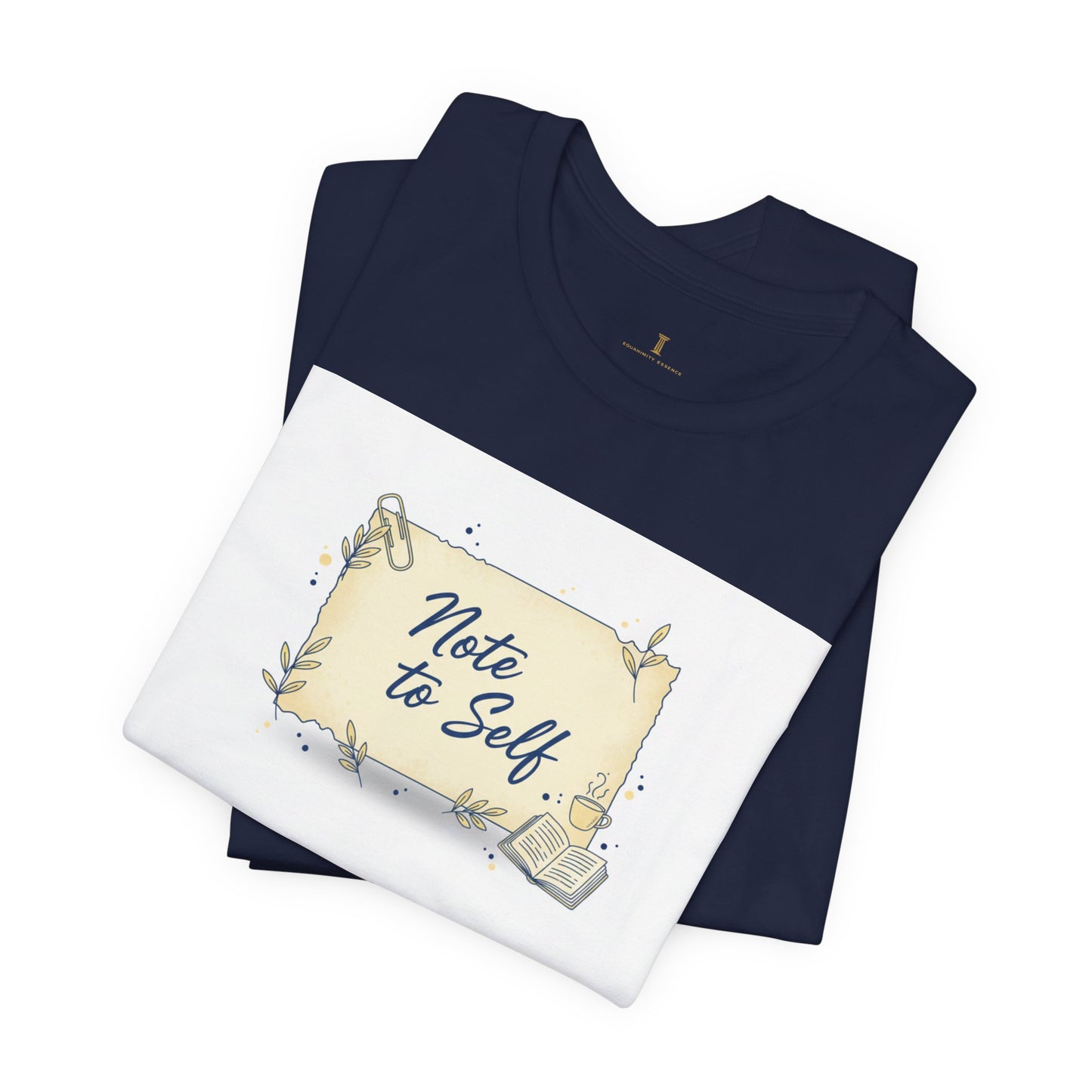 Note to Self paper note tee | post‑it reminder, handwritten analogue aesthetic