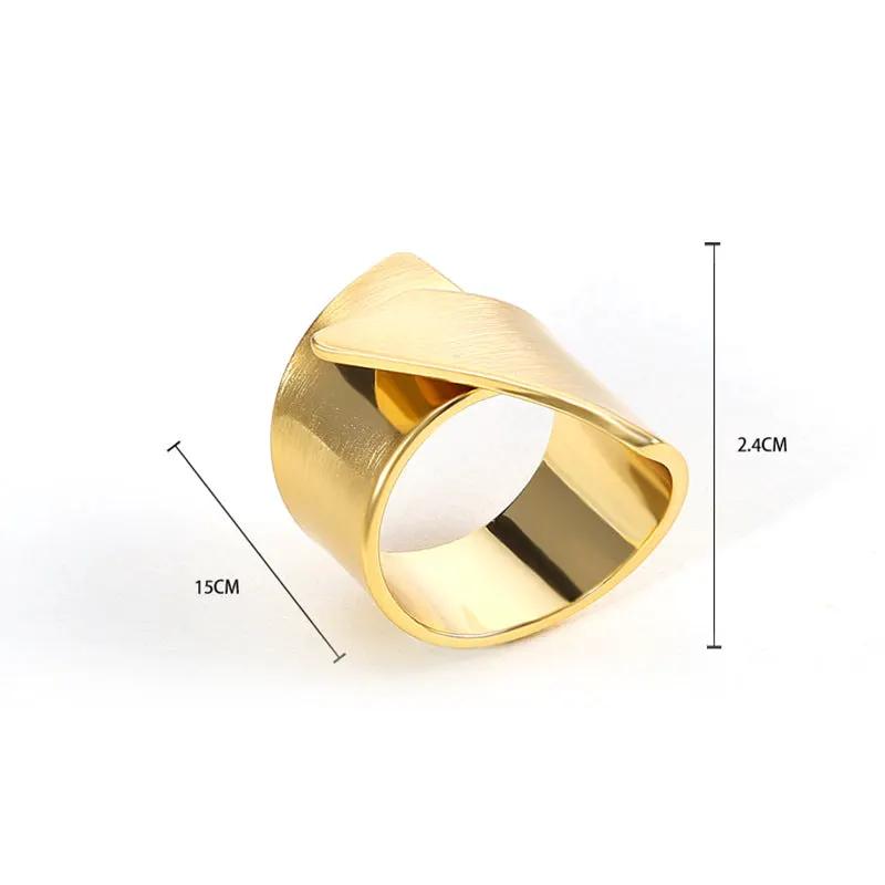 European and American fashion simple large stainless steel ring female personality copper ring cross-border Accessories Wholesale by Dropsure