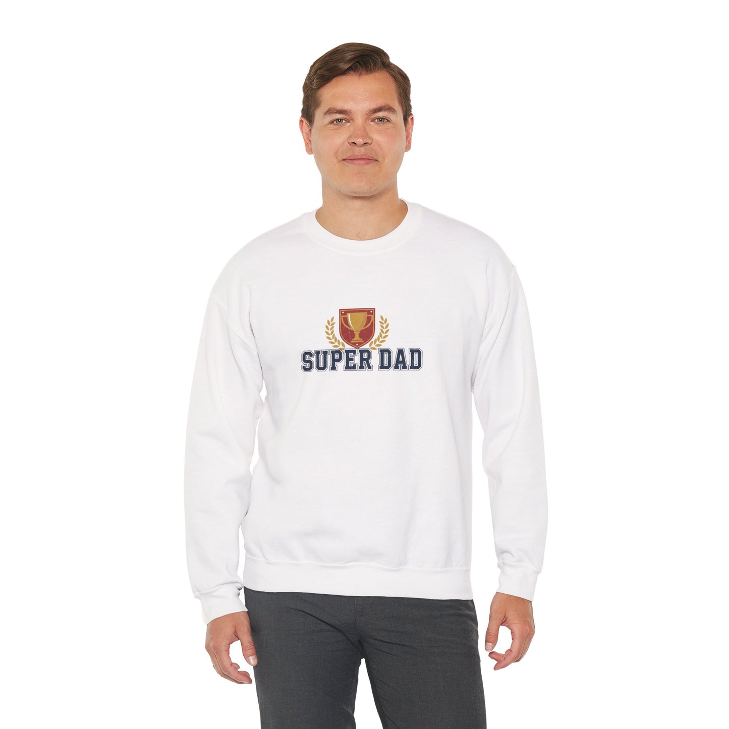 Super Dad Crewneck Sweatshirt | Dad Era, Varsity Text