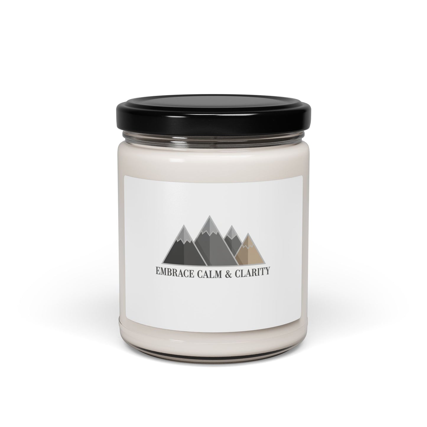 Embrace Calm & Clarity Candle, Soy Jar | Minimal Stoic Mantra