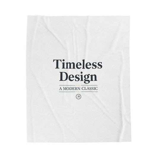Timeless Design Serif Wordmark Blanket | literary aesthetic, quiet luxury