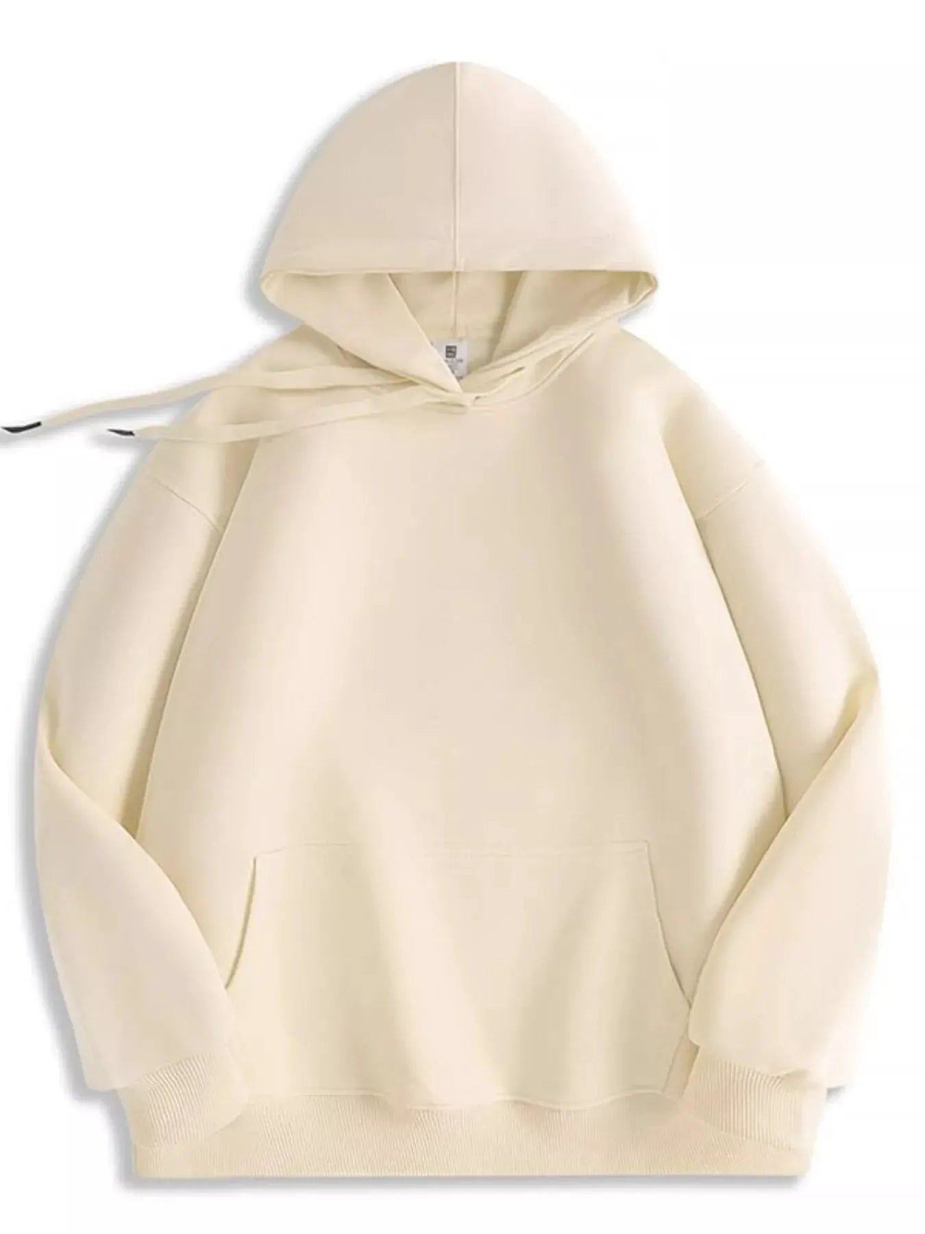 Men's Full Size Solid Color Casual Hoodie Plus Size by Trendsi