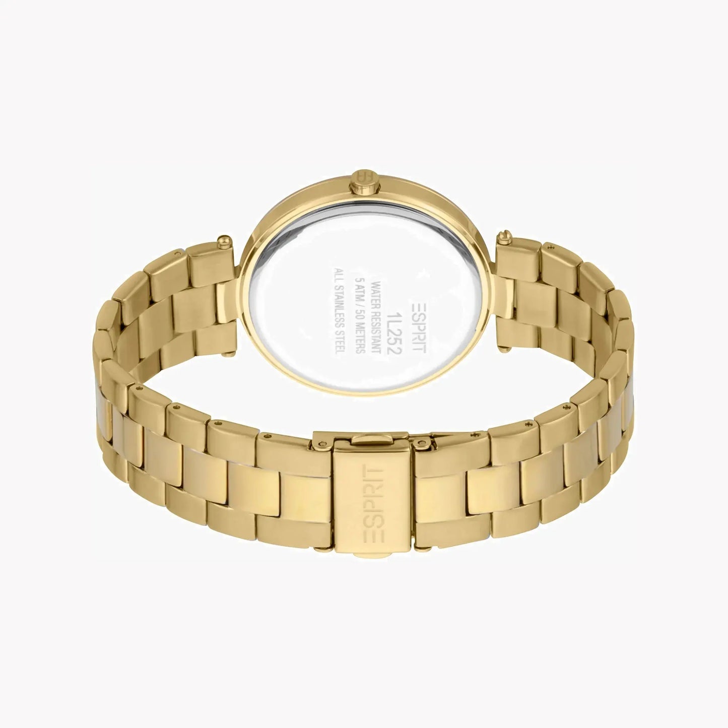 Esprit Women's Gold Stainless Steel Watch, Silver Dial | Es1l136m0015 by ESPRIT