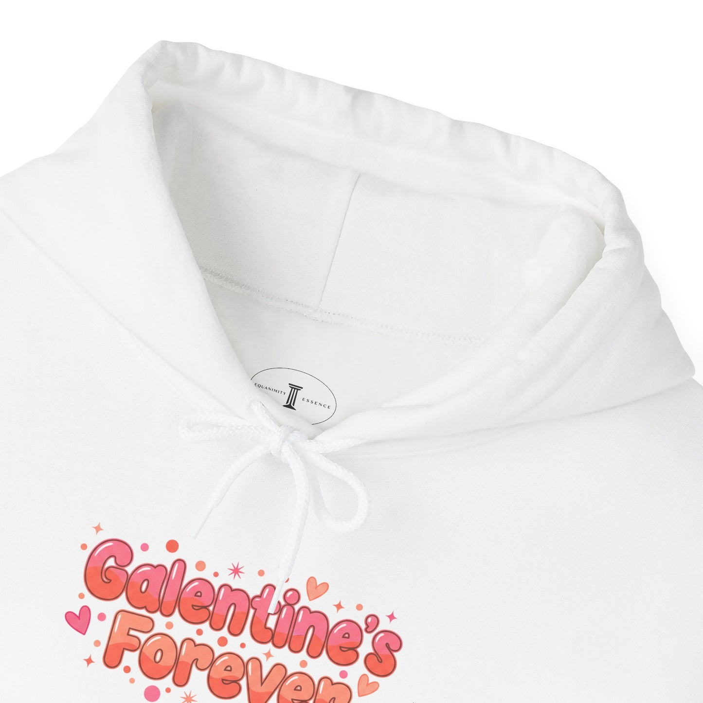 Galentines Forever Hoodie | Minimal Symbol of Lasting Friendship