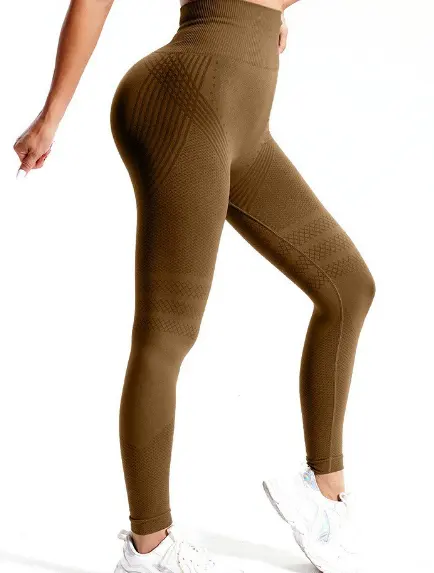 Ultra high waist non slip yoga pants with no trace, peach buttocks fitness exercise, hip lifting tight pants with high elasticity by Dropsure