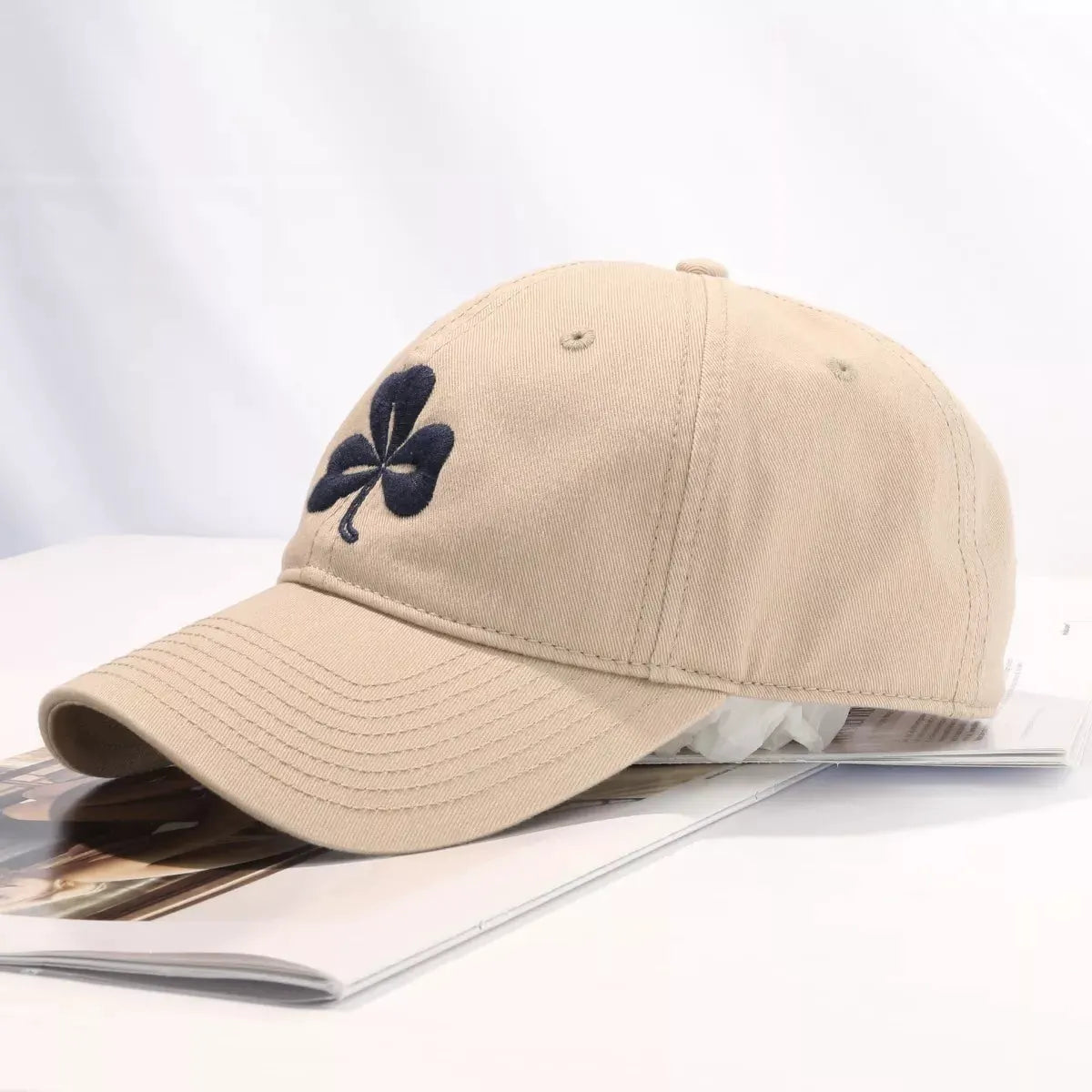 Clover Embroidered Baseball Cap by Partner Label