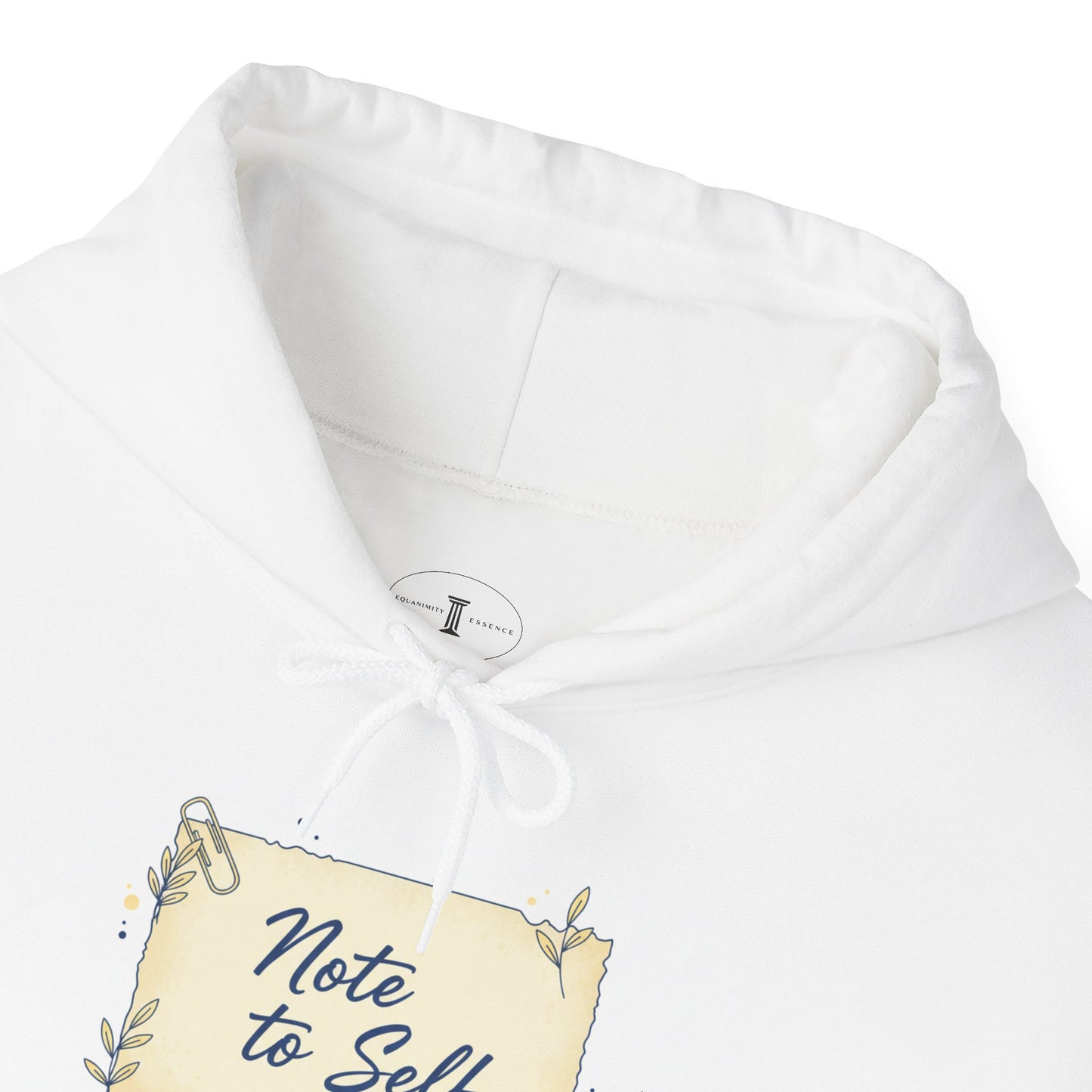 Unisex Heavy Blend Hoodie | “Note to Self” Minimal Design