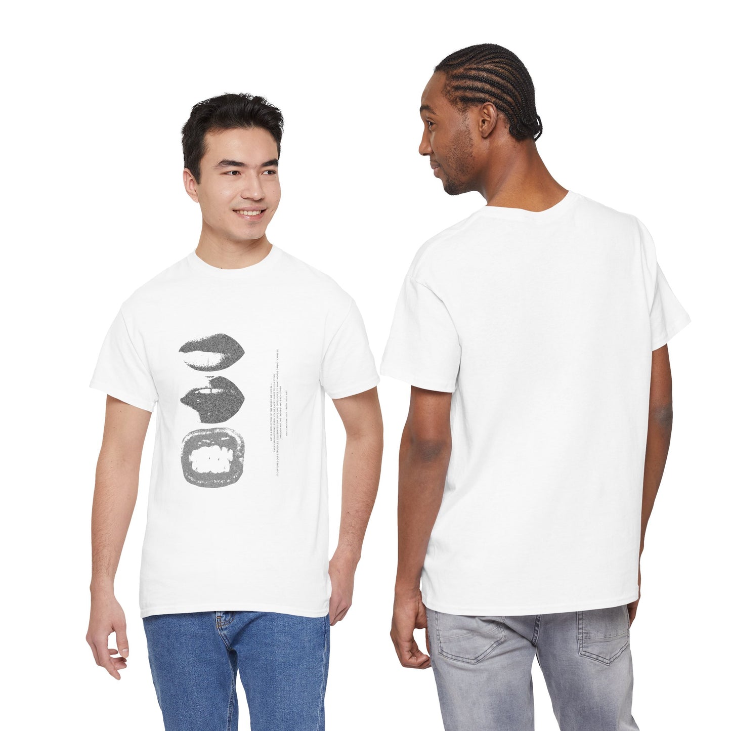 Stacked Forms Graphic T-Shirt – Minimalist Abstract Print, Unisex Casual Tee