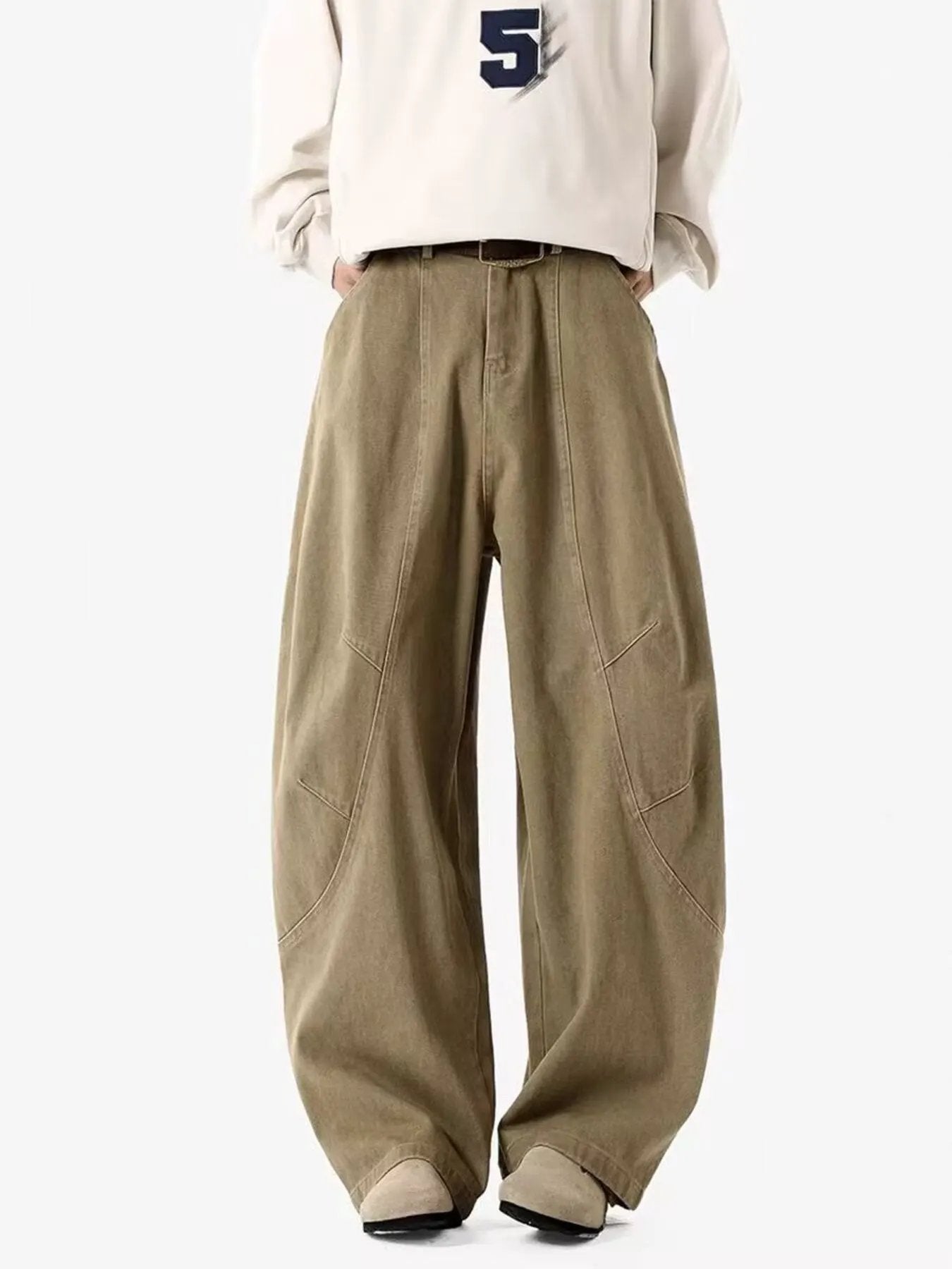 Men's Full Size Vintage Wide Leg Pants Plus Size by Partner Label