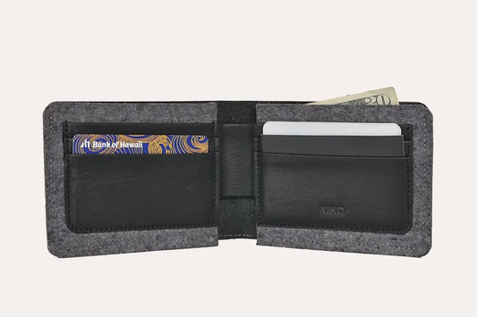 Dual Textured Wallet by Kiko