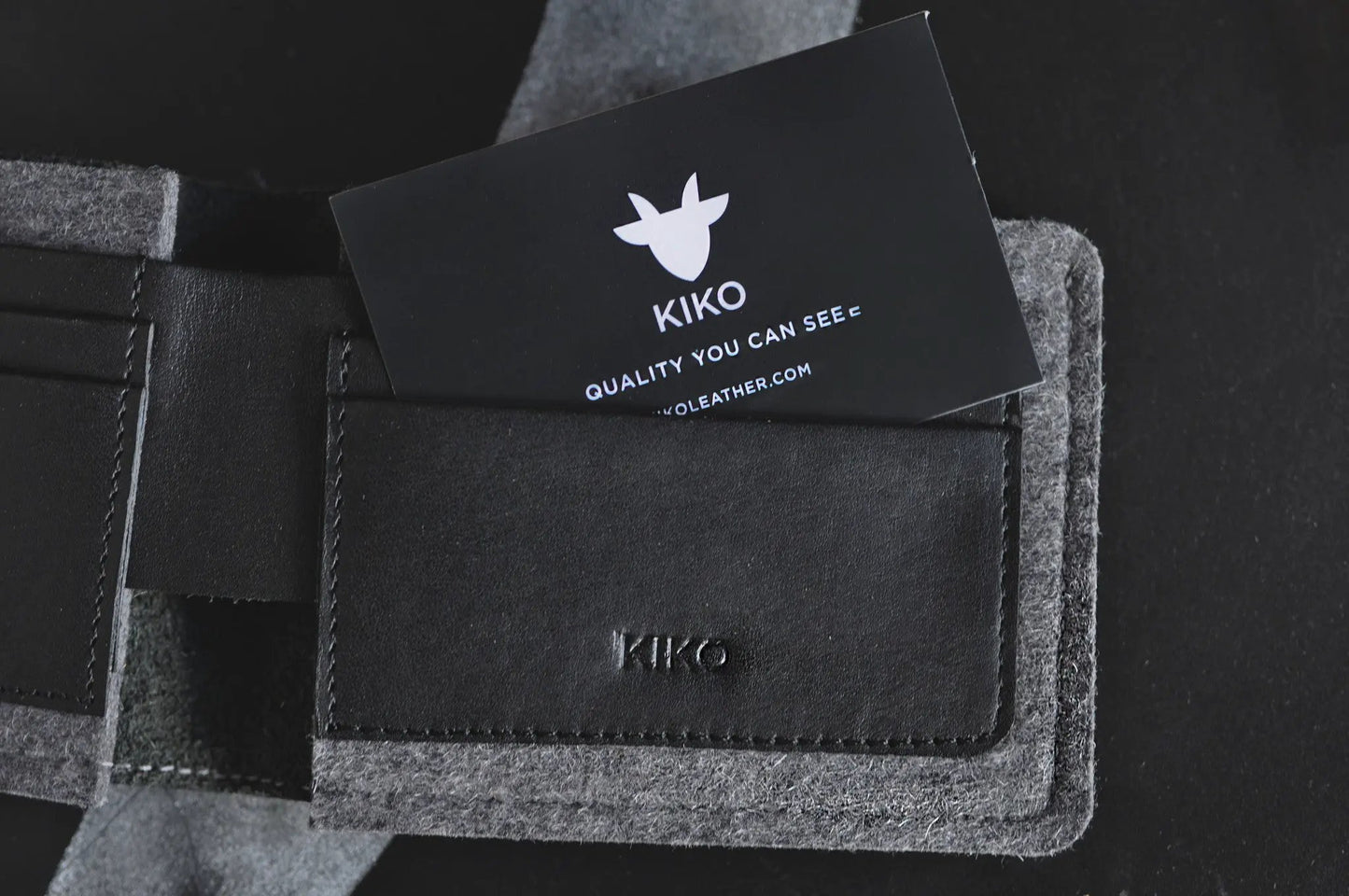 Dual Textured Wallet by Kiko